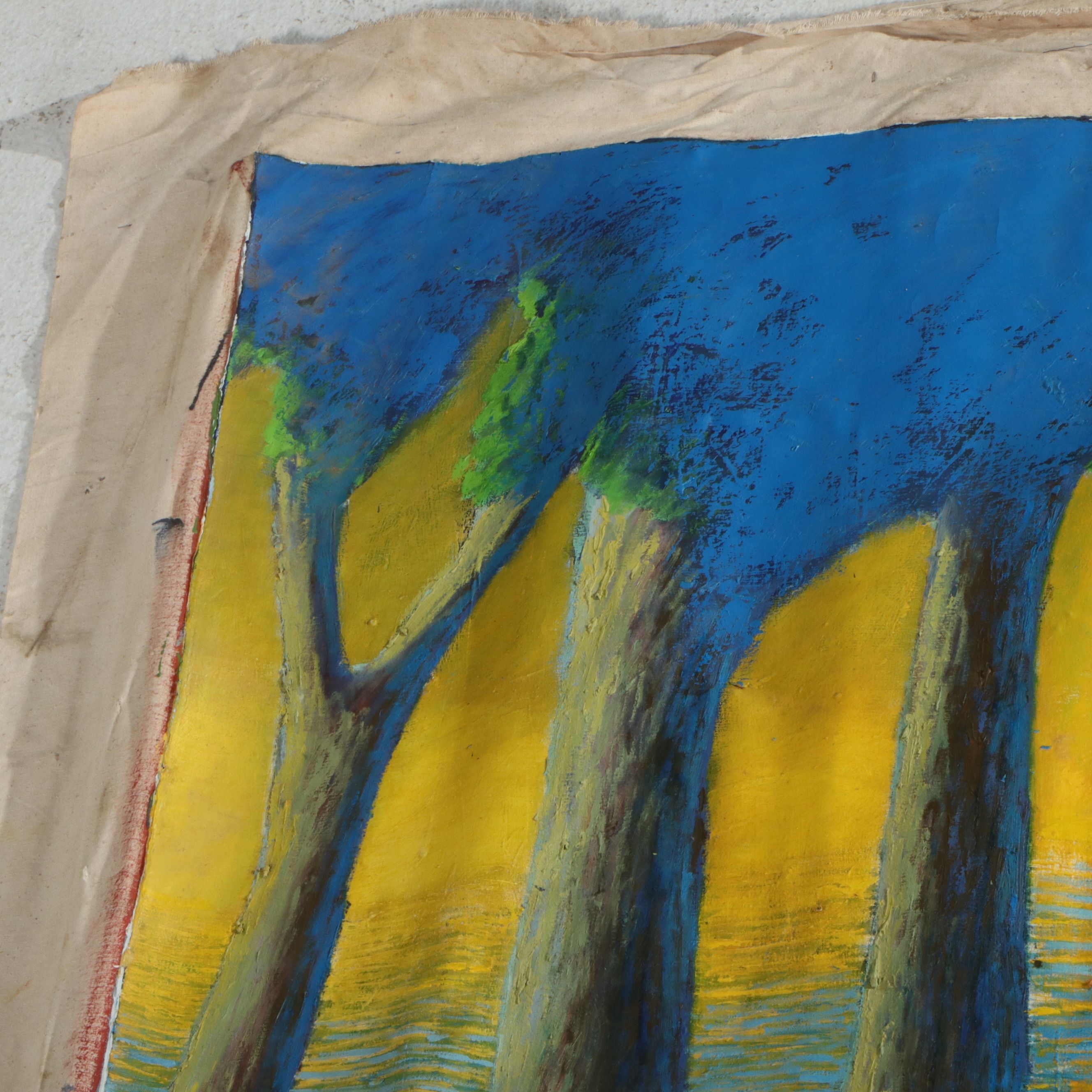 Howard Storm Monumental Acrylic Painting "Manakin & Artist"