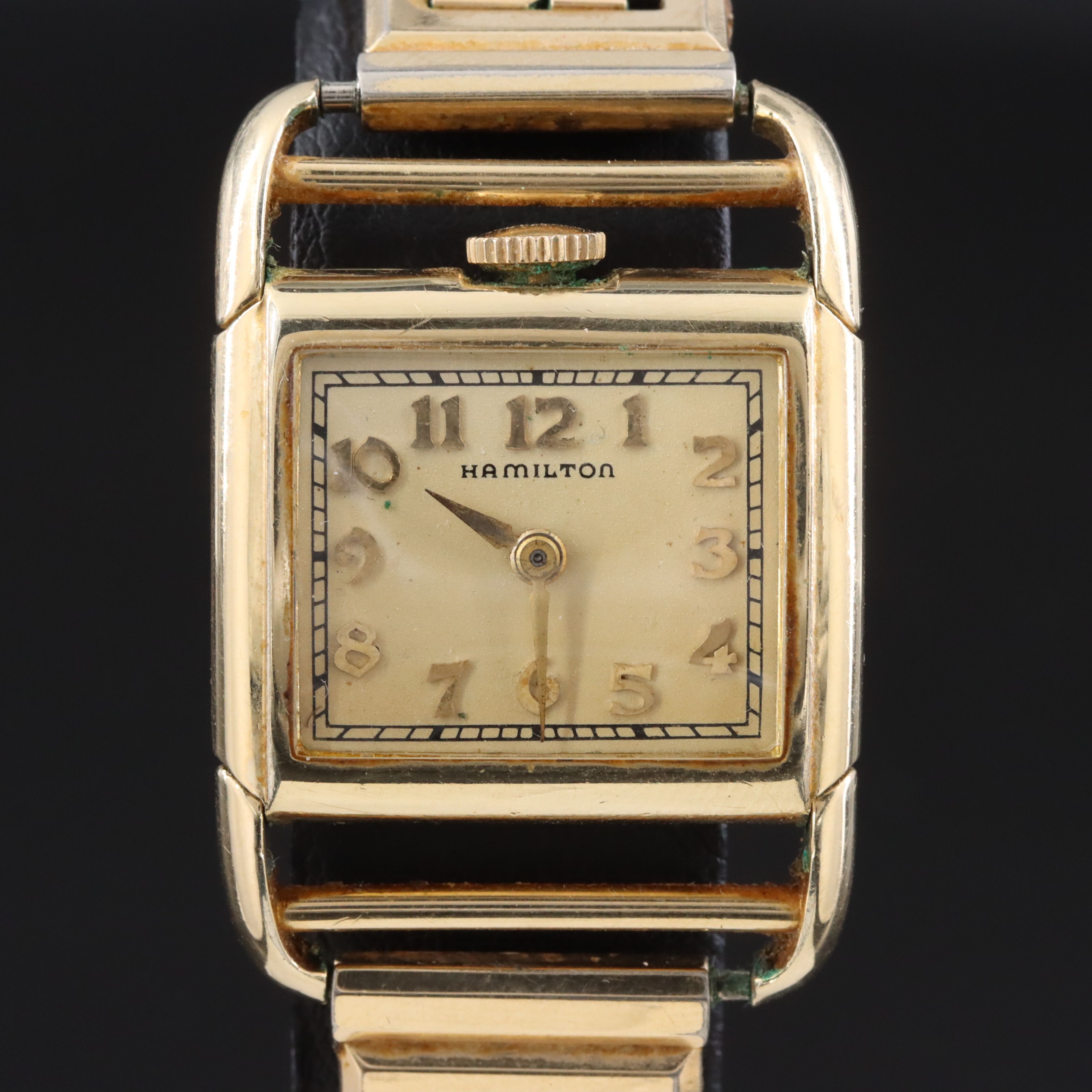 Vintage Hamilton Contour Gold-Filled Drivers Watch