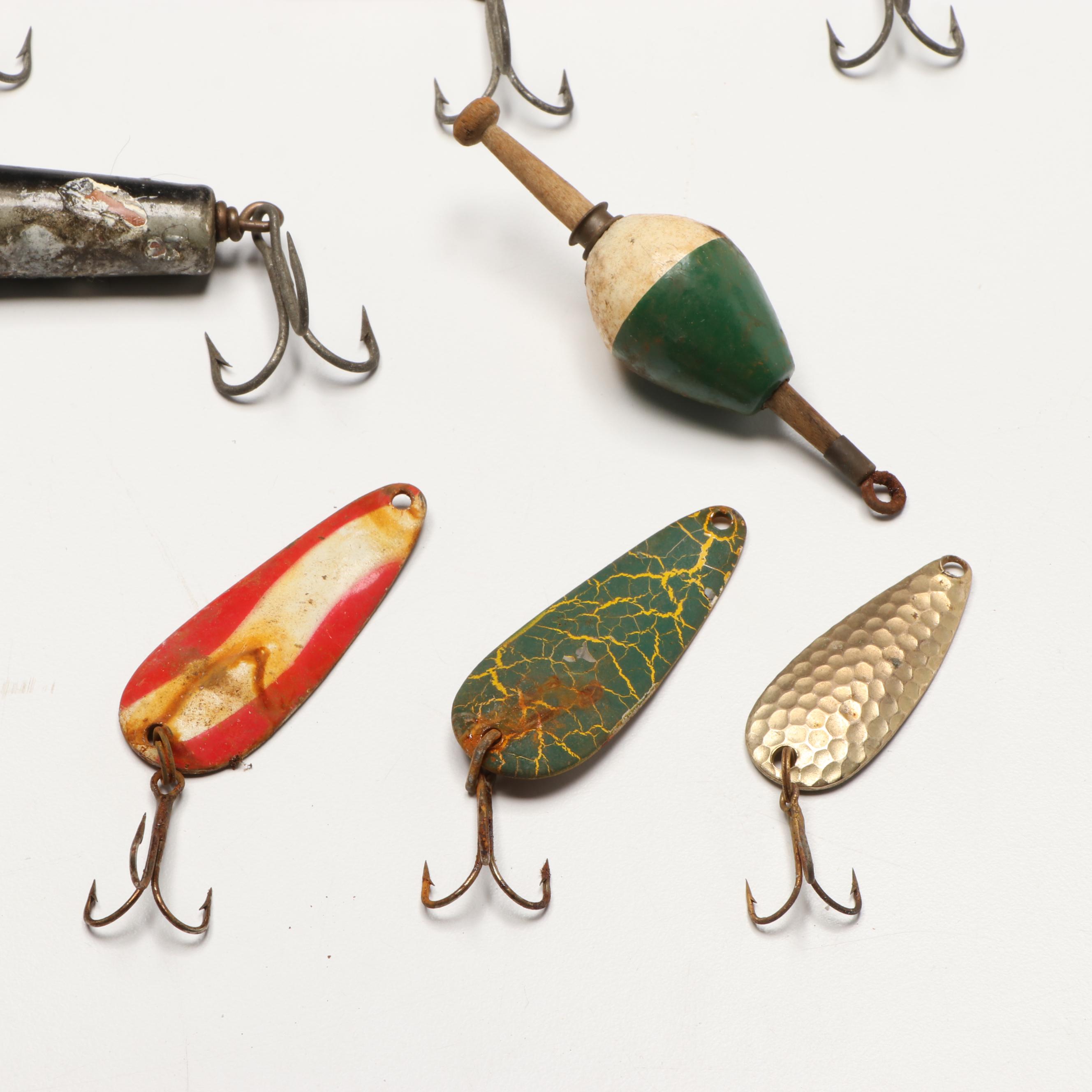 Metal, Wood, and Plastic Fishing Lures