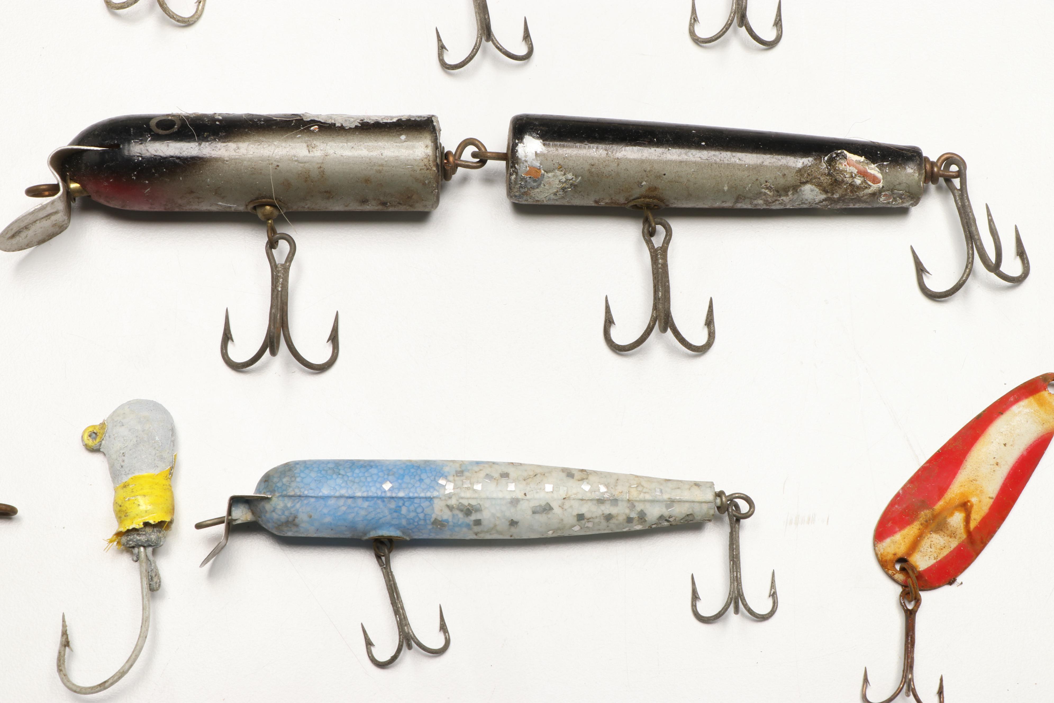 Metal, Wood, and Plastic Fishing Lures