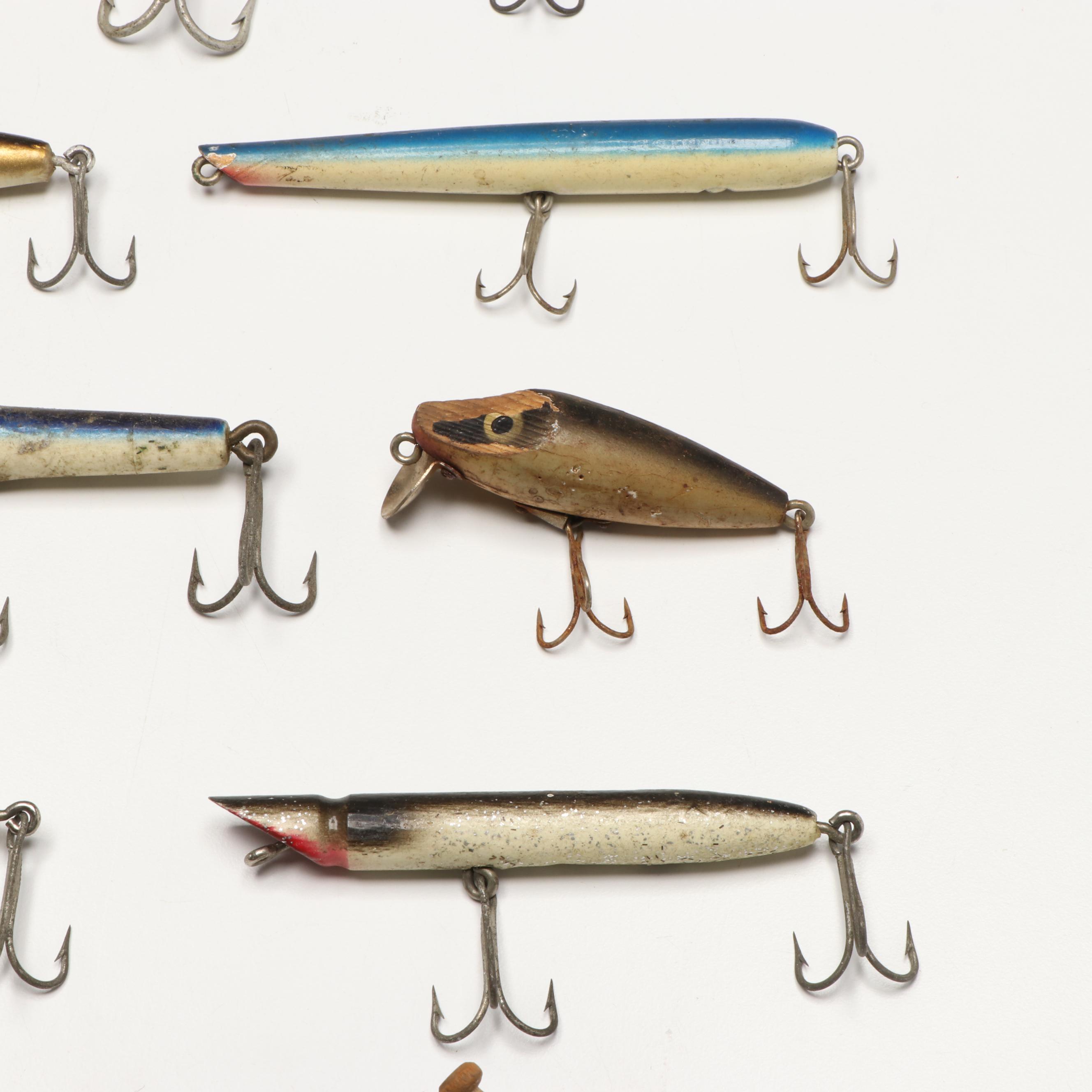 Metal, Wood, and Plastic Fishing Lures