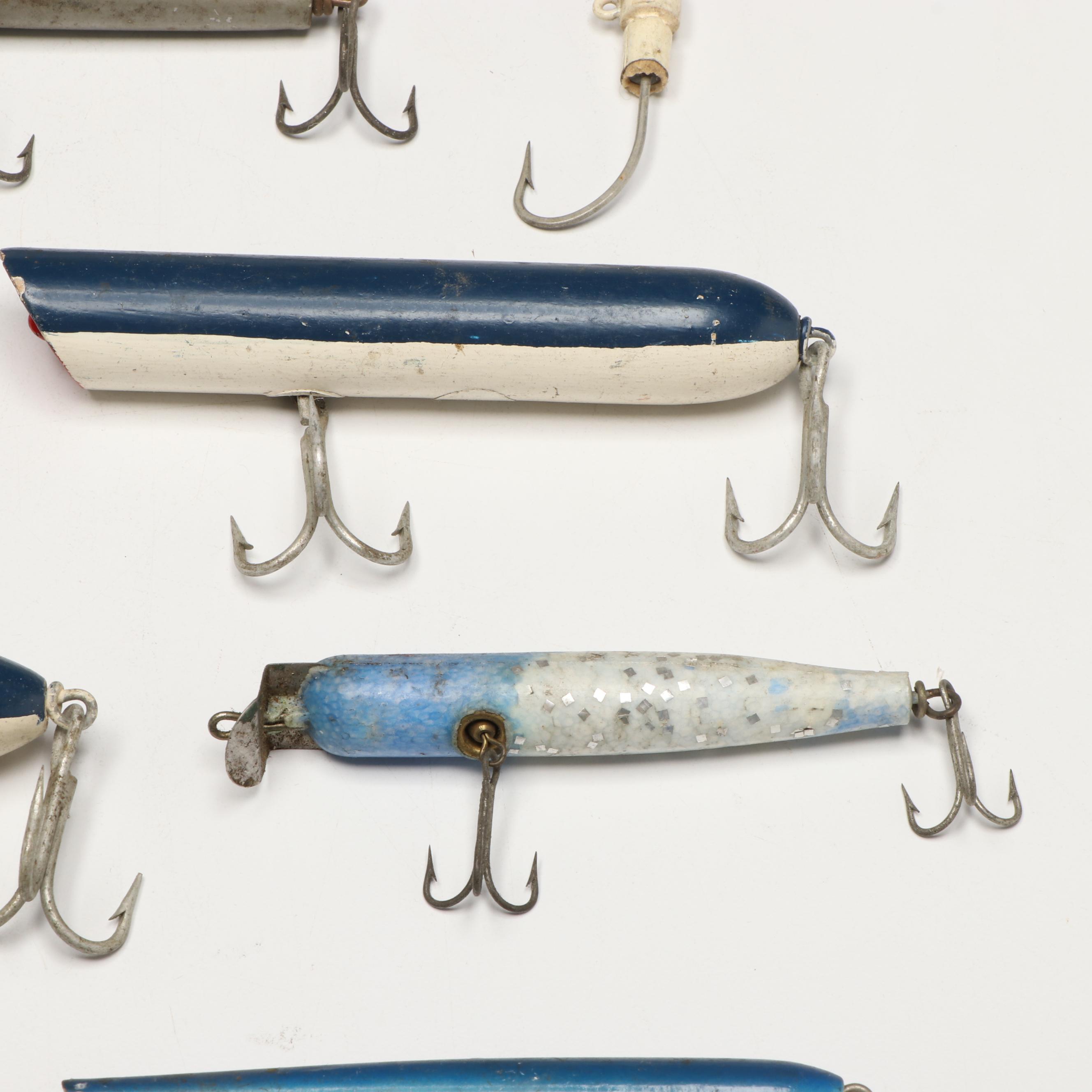Metal, Wood, and Plastic Fishing Lures