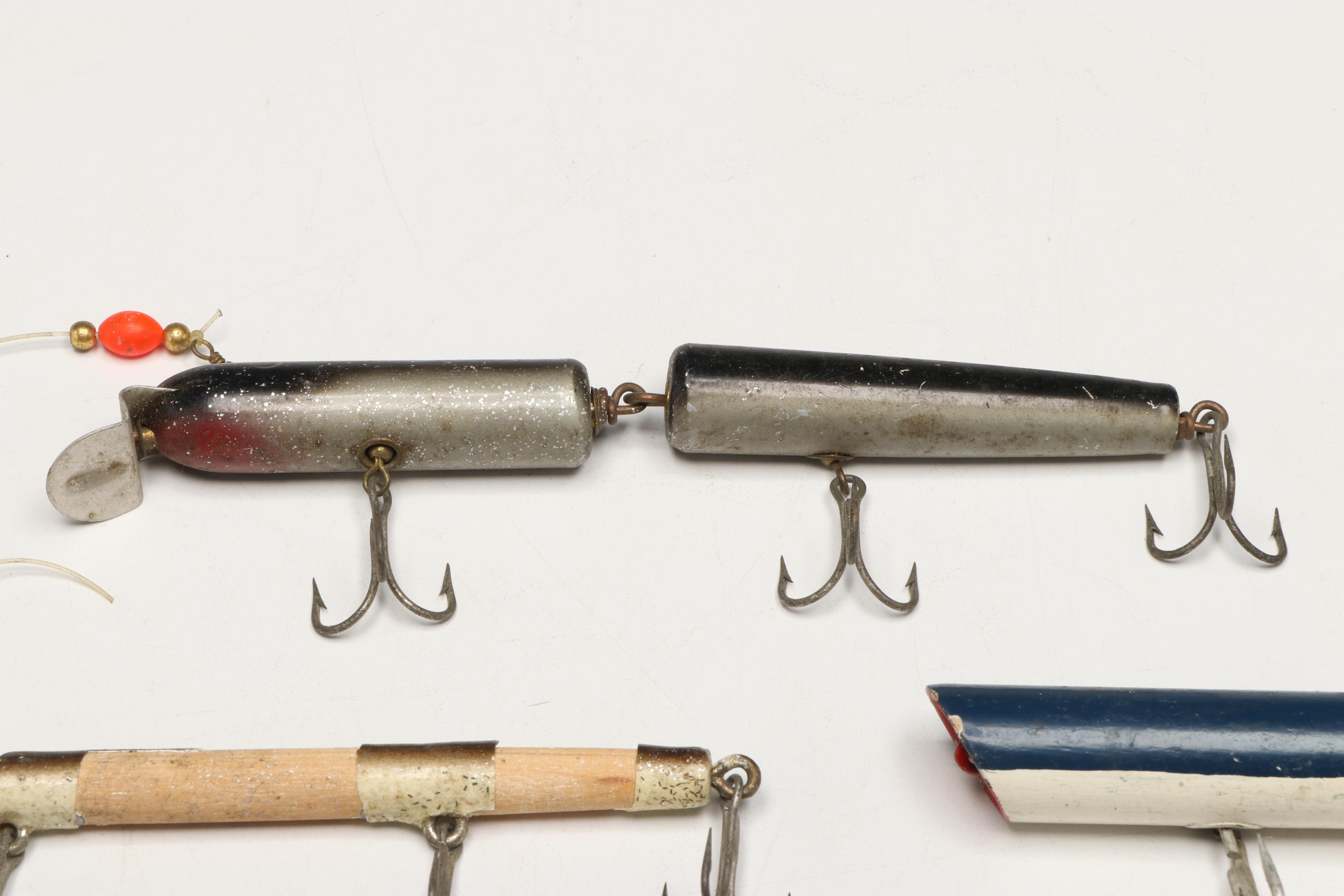 Metal, Wood, and Plastic Fishing Lures