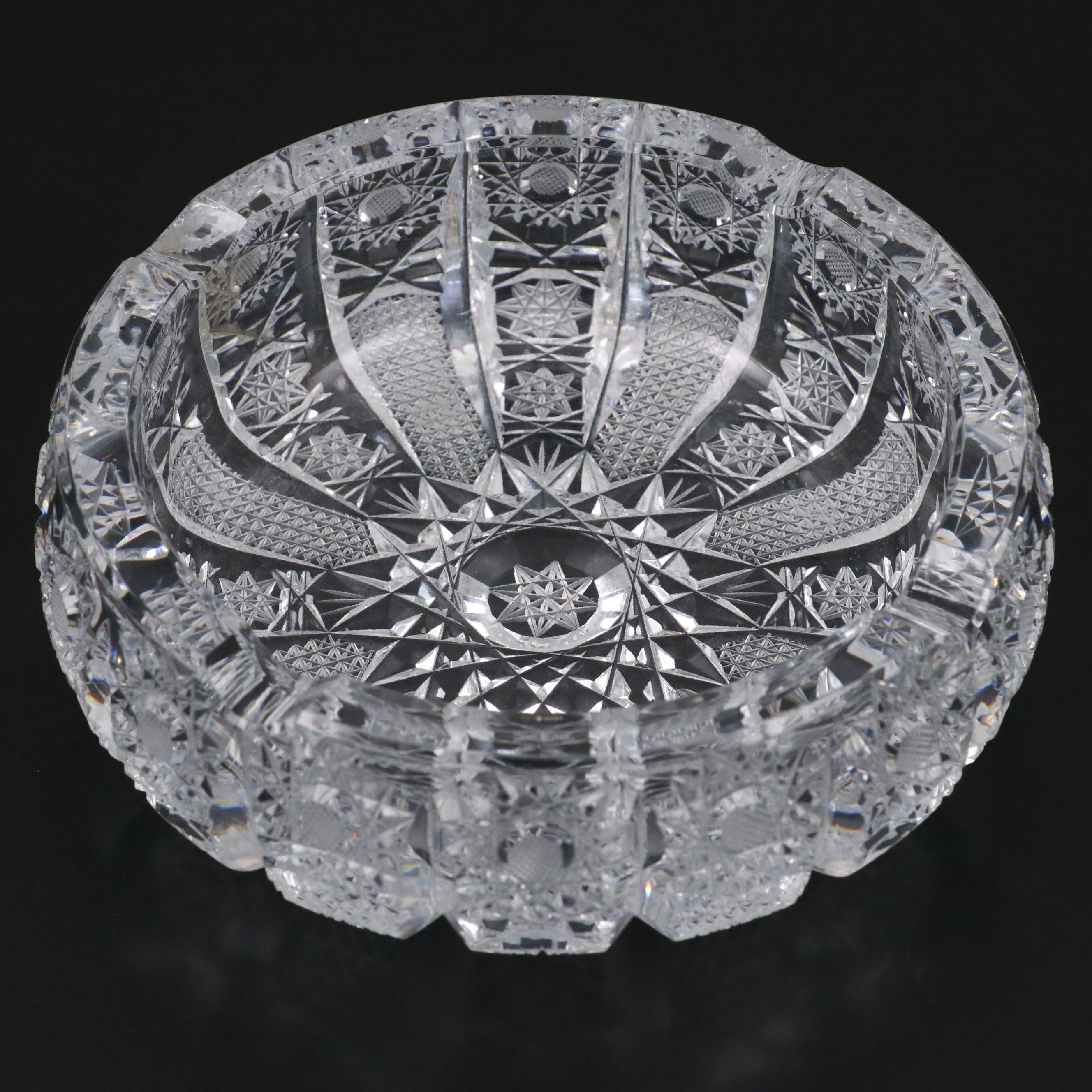 Gorham "Cherrywood Clear" Decanter with Ashtray and Silver Plate Tray