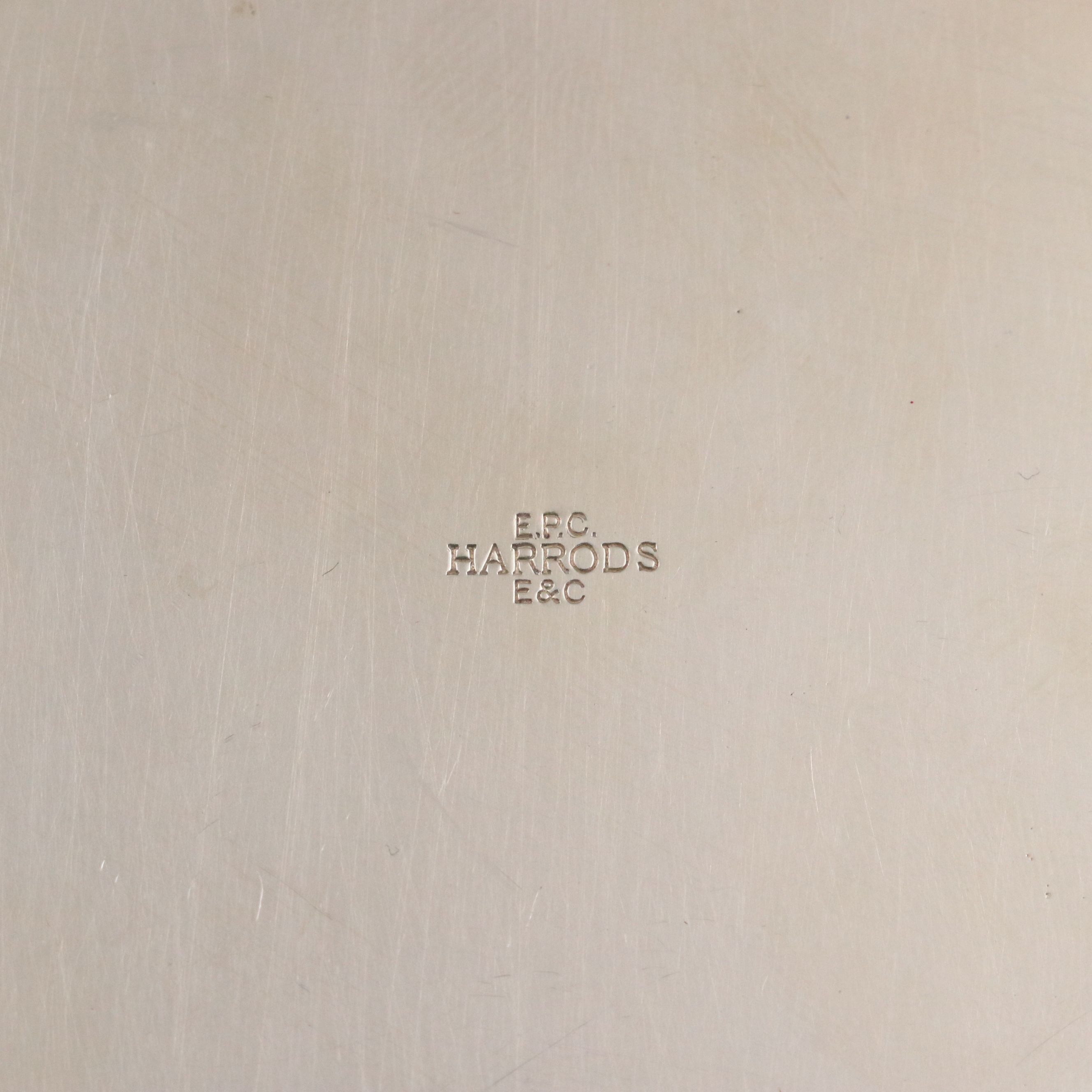 Gorham "Cherrywood Clear" Decanter with Ashtray and Silver Plate Tray