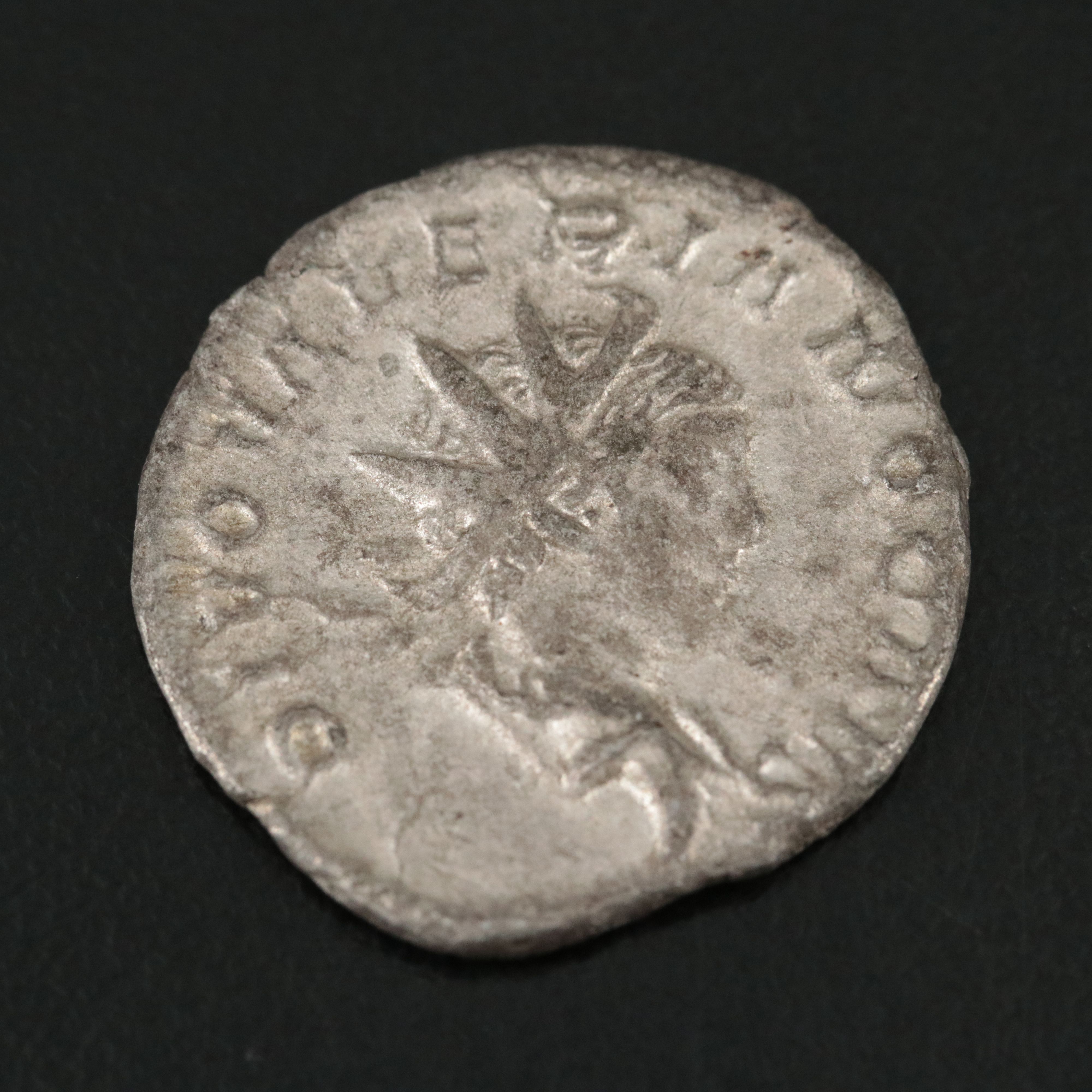 Ancient Roman Imperial AR Antoninianus Coin of Valerian II, ca. 259 A.D.