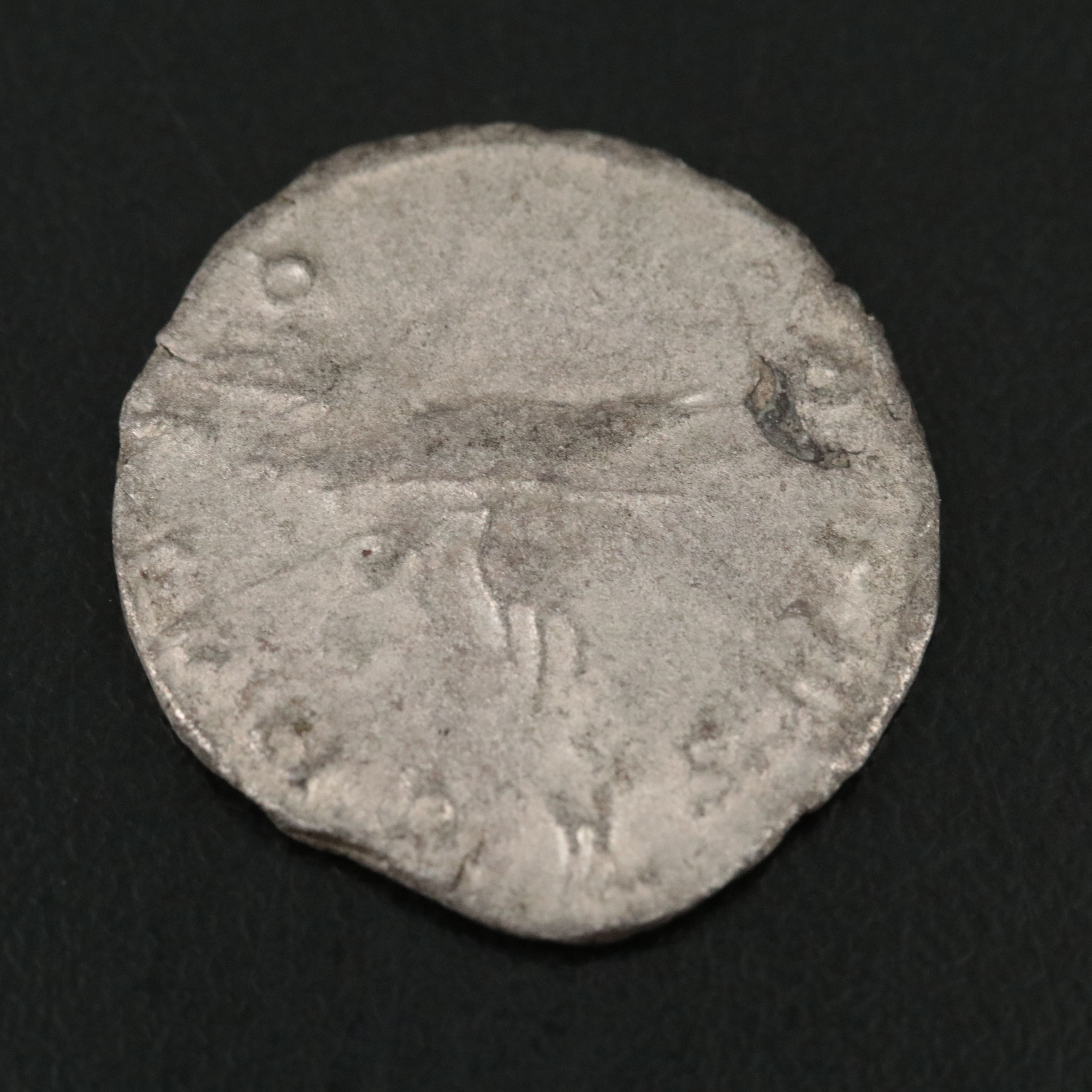 Ancient Roman Imperial AR Antoninianus Coin of Valerian II, ca. 259 A.D.
