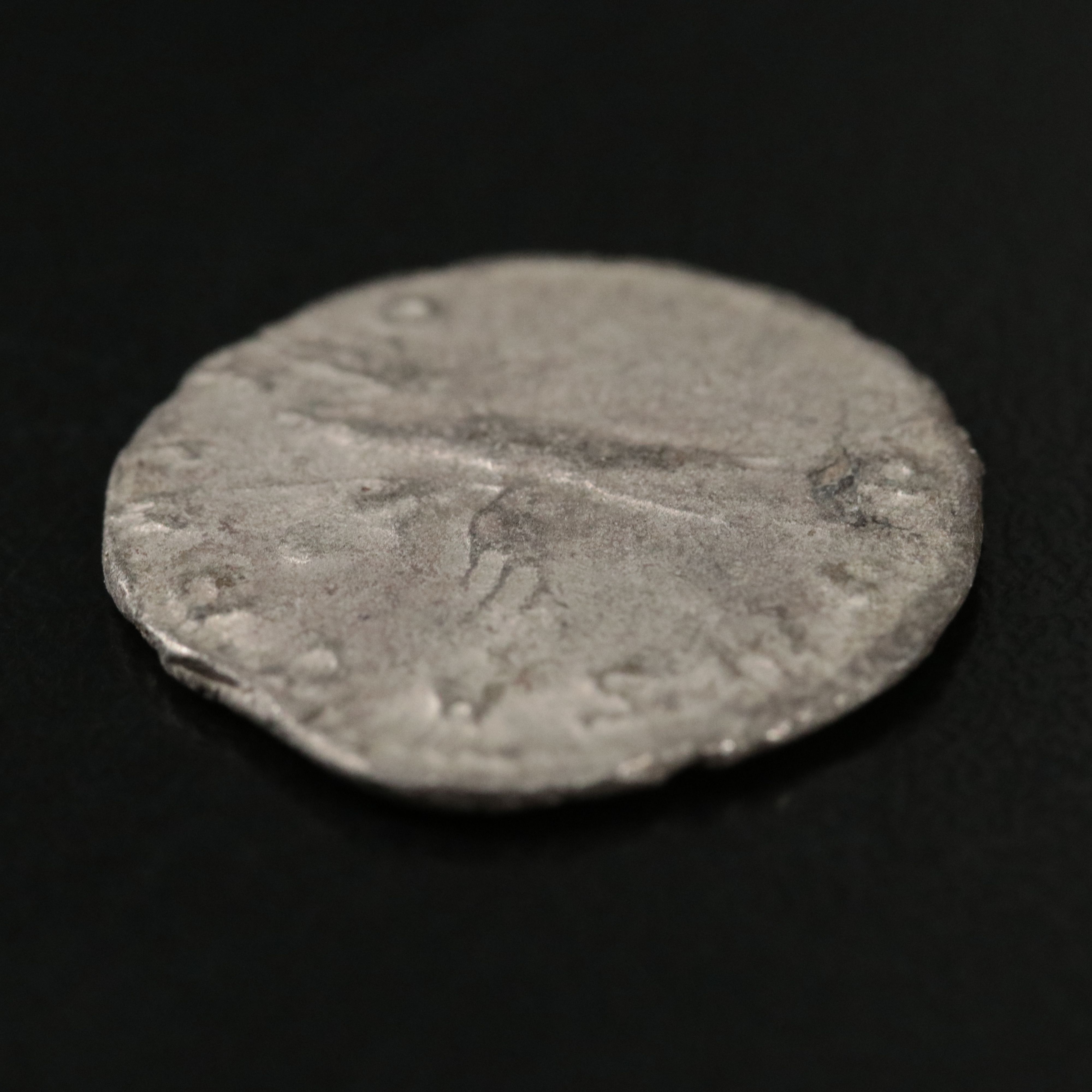Ancient Roman Imperial AR Antoninianus Coin of Valerian II, ca. 259 A.D.