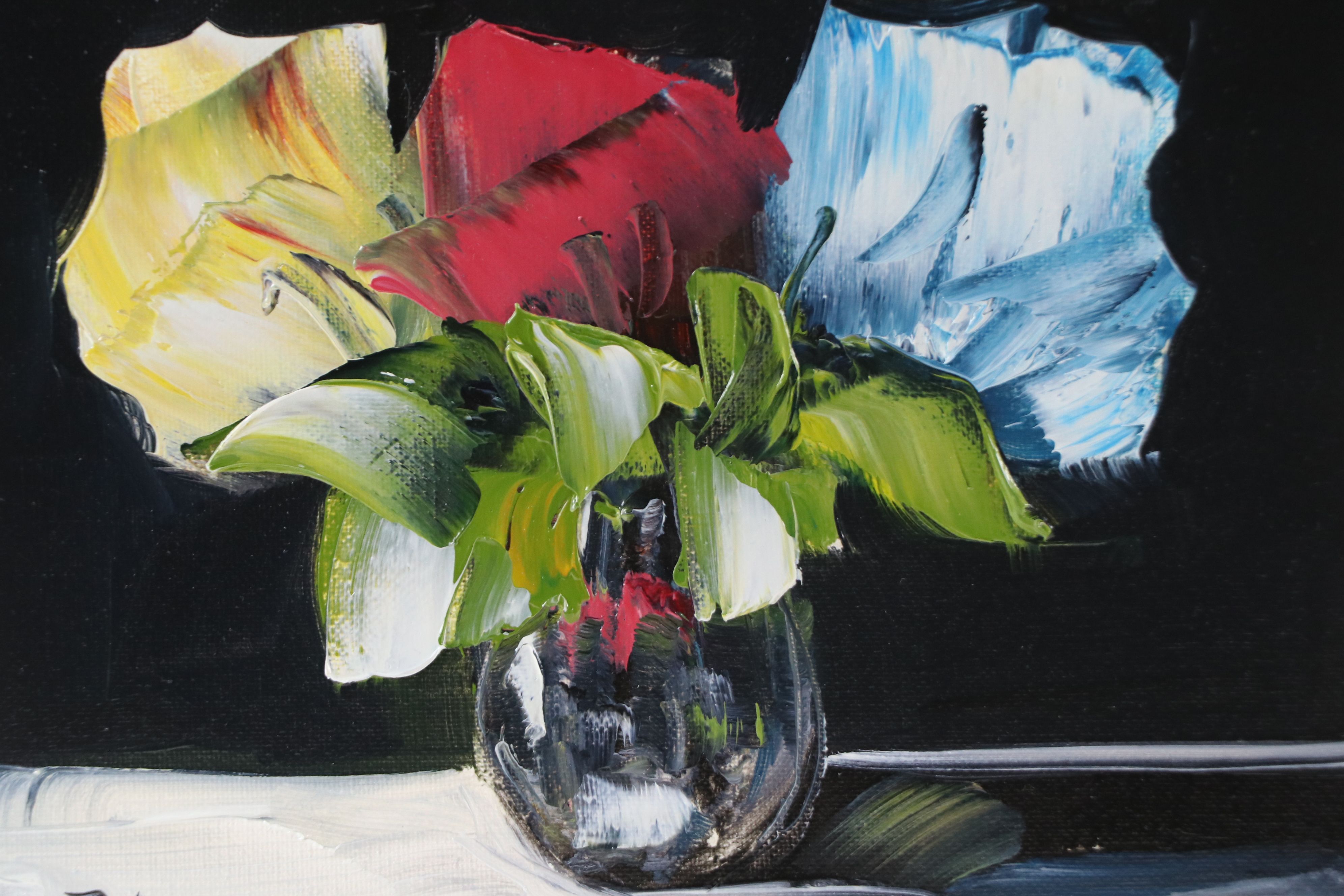 José M. Lima Floral Still Life Oil Painting, 2026