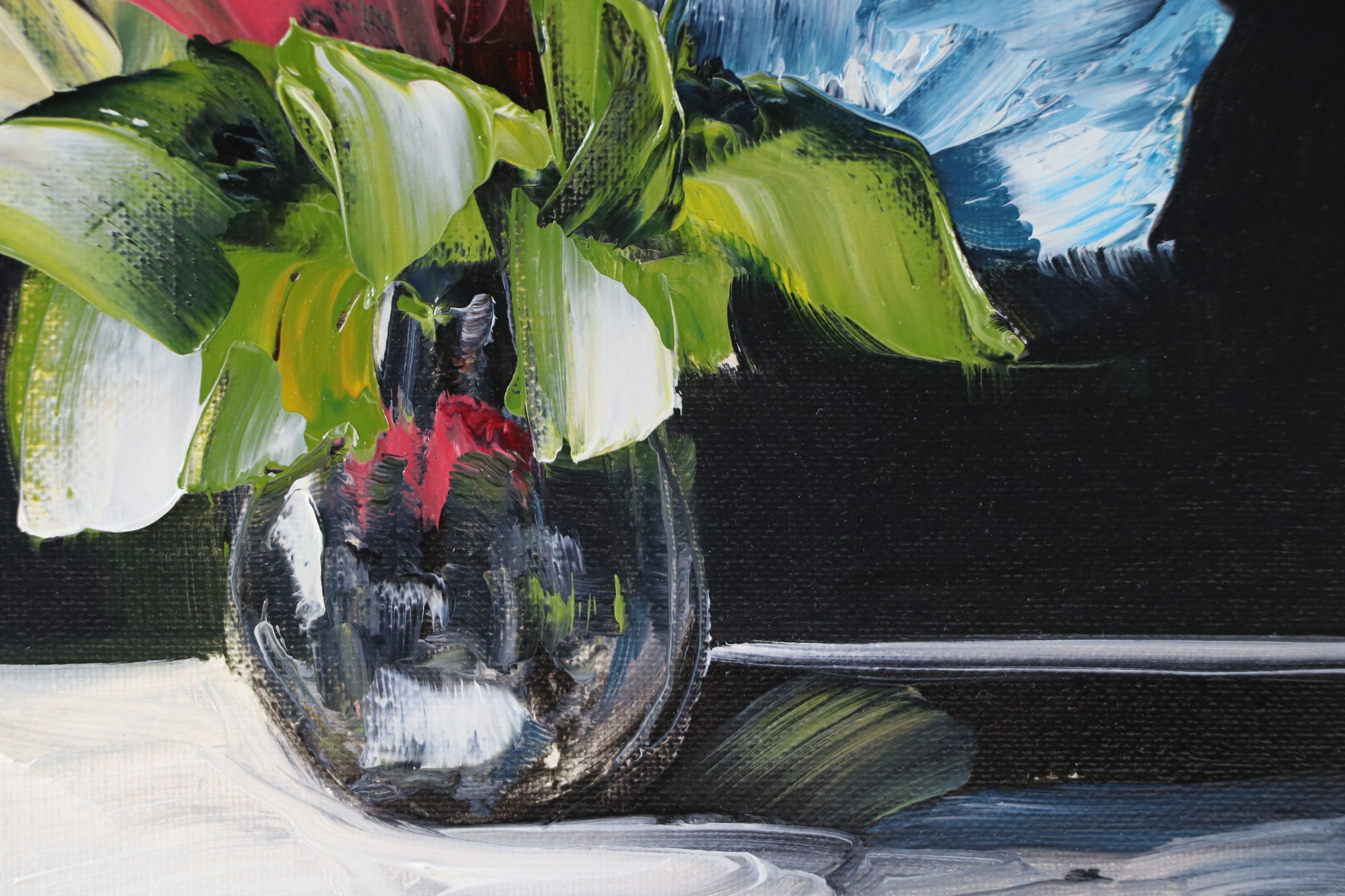 José M. Lima Floral Still Life Oil Painting, 2026