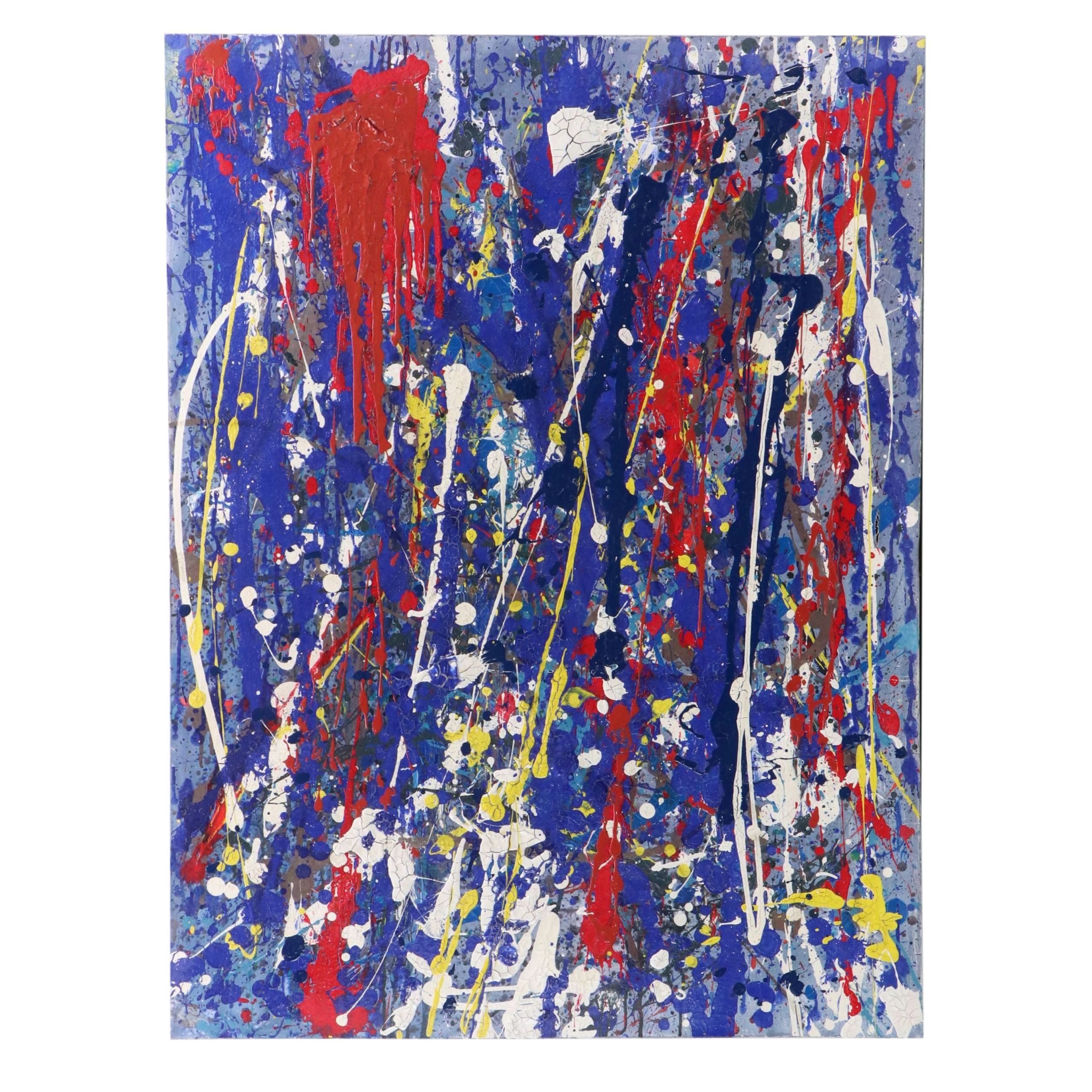 Abstract Expressionist Style Acrylic Painting