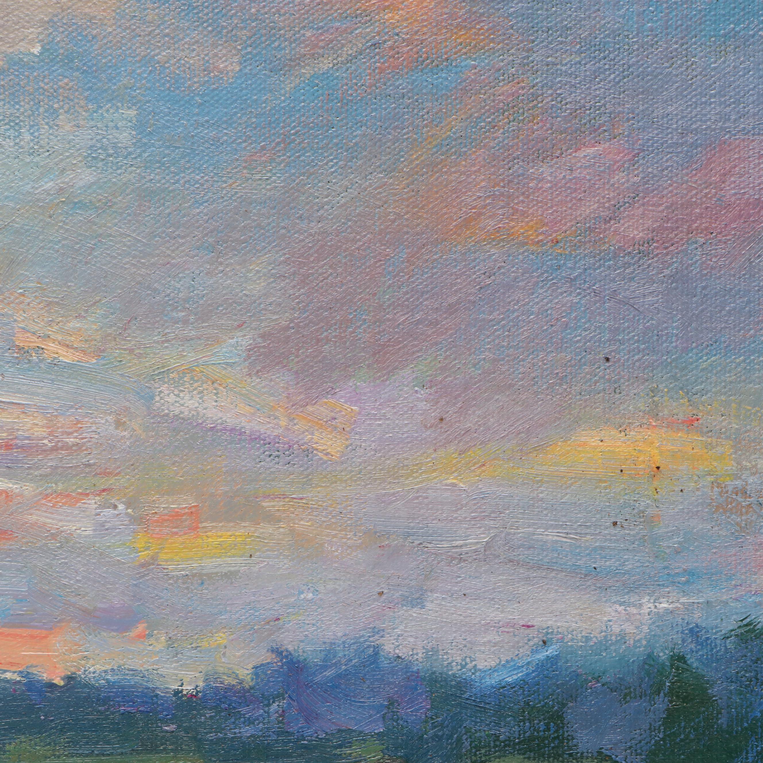 Susan Grisell Sunset Landscape Oil Painting, 2000