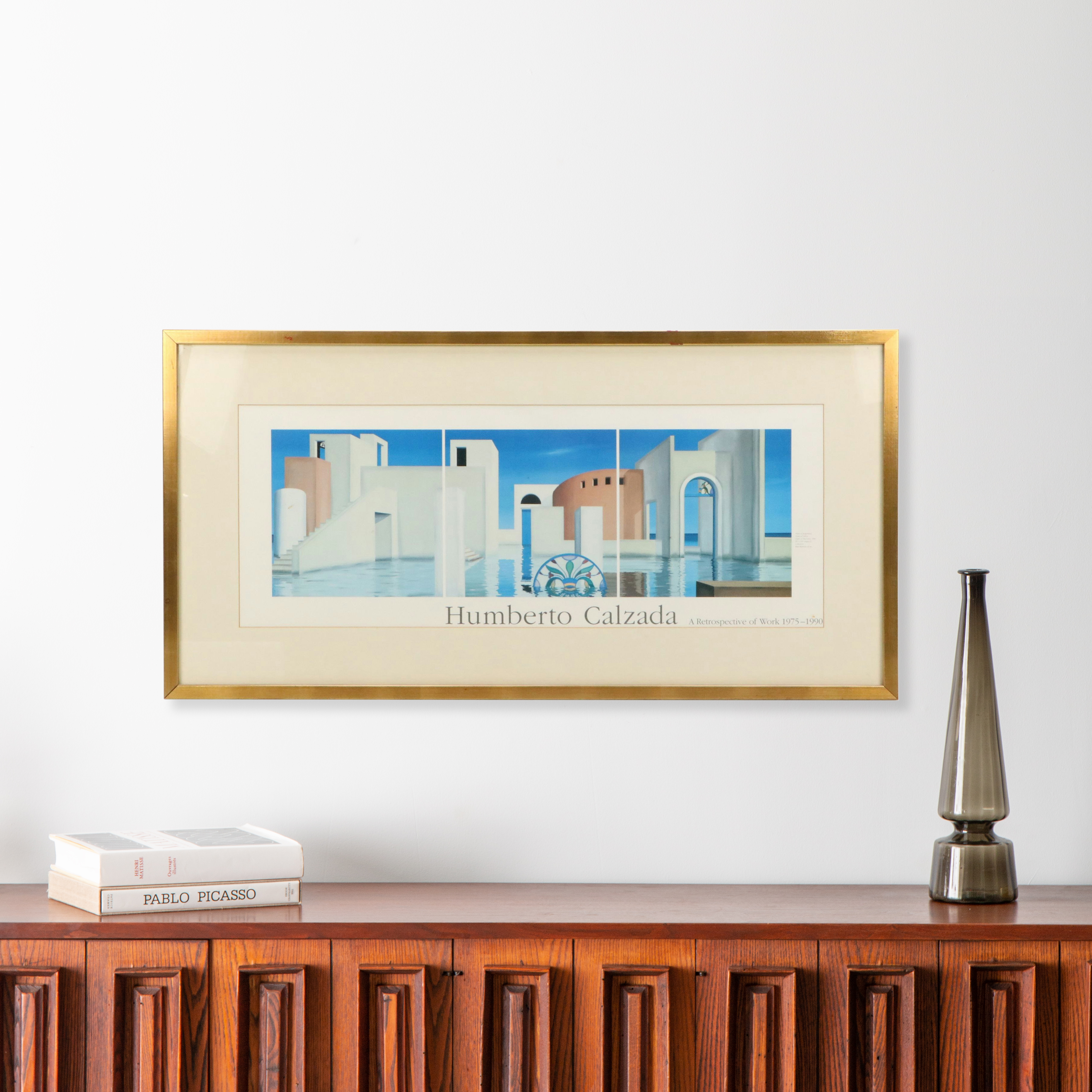 After Humberto Calzada Offset Lithograph "A Retrospective of Work," 1990