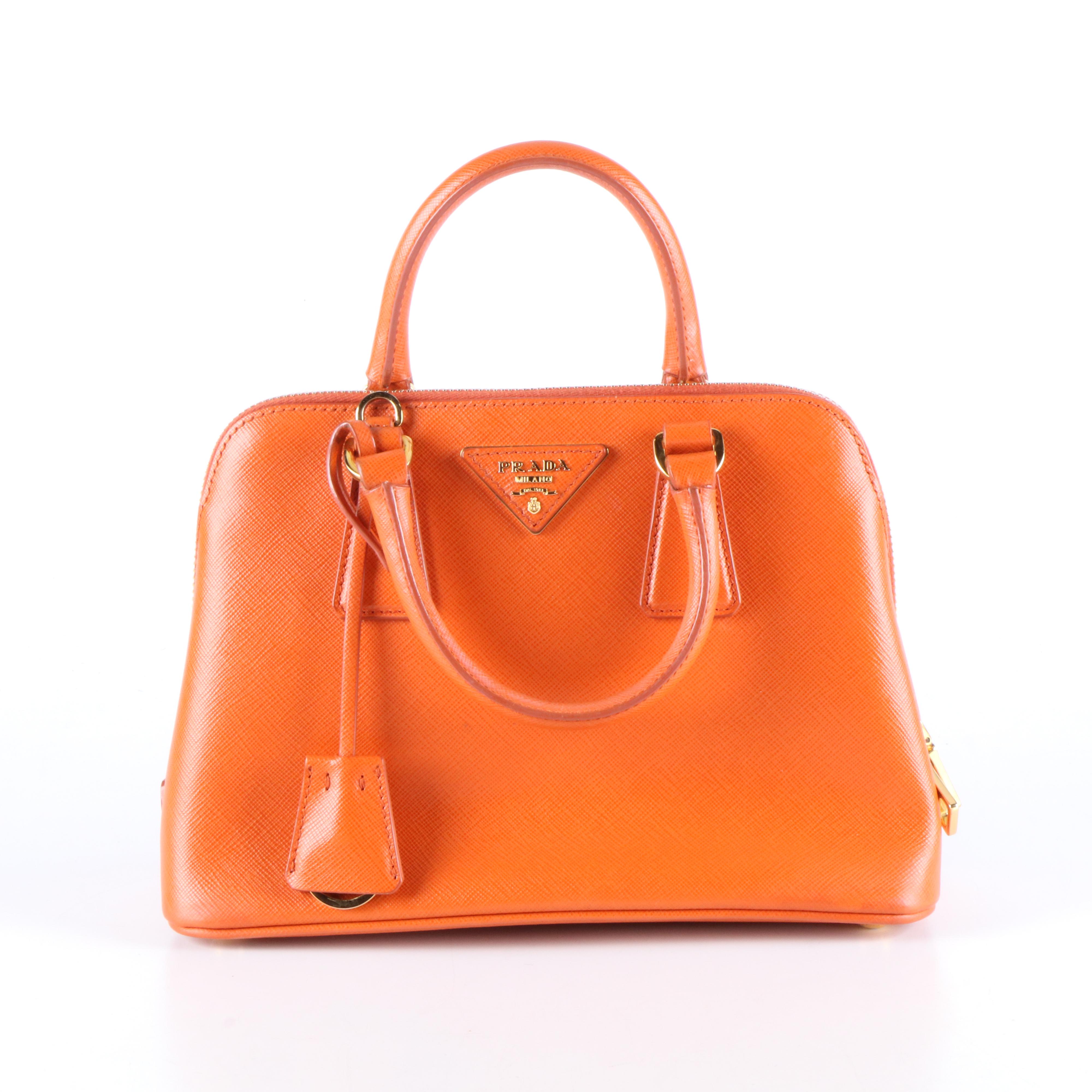 Prada Saffiano Leather Lux Promenade Handbag