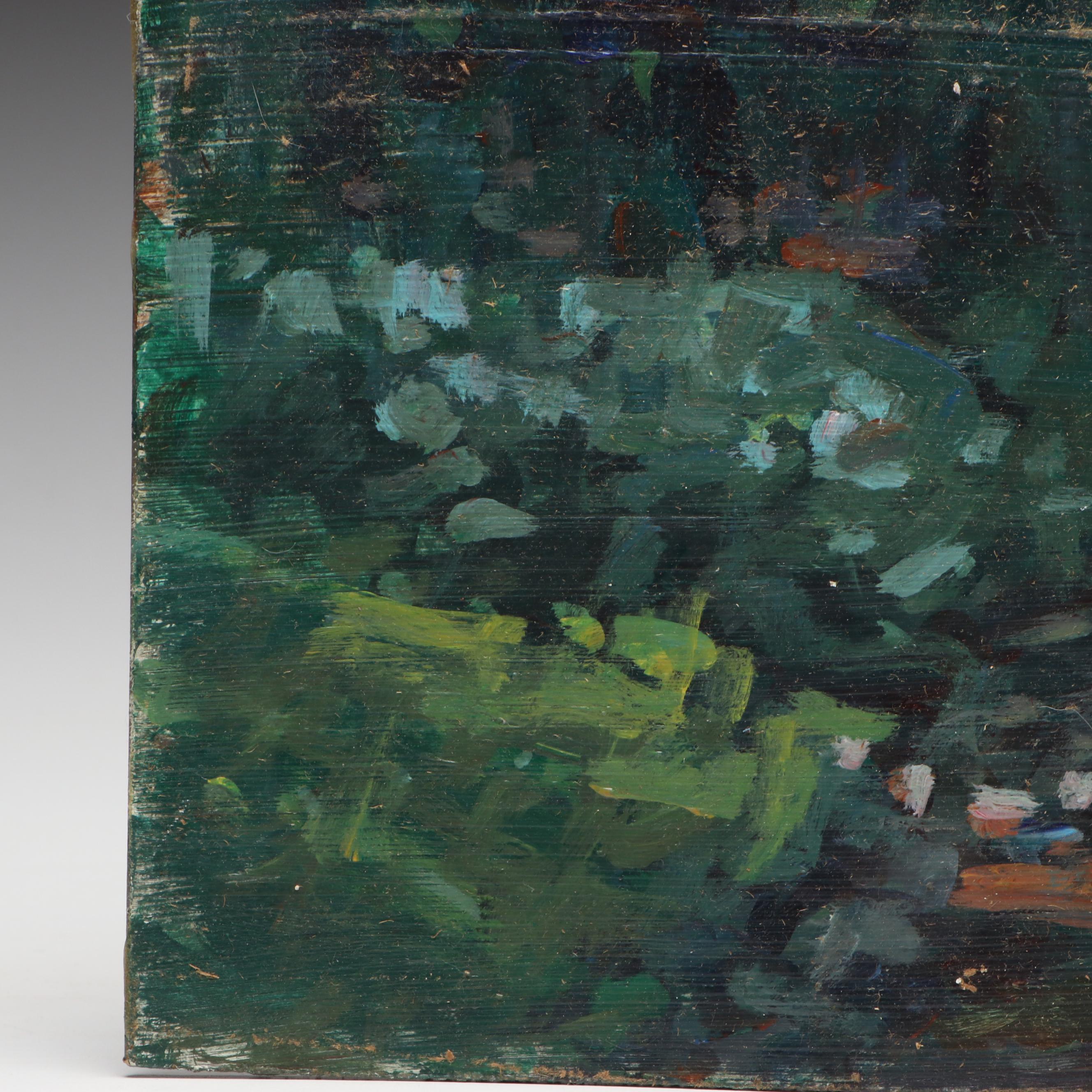 Susan Grisell Plein Air Landscape Oil Painting "Fred's Brook," 2002