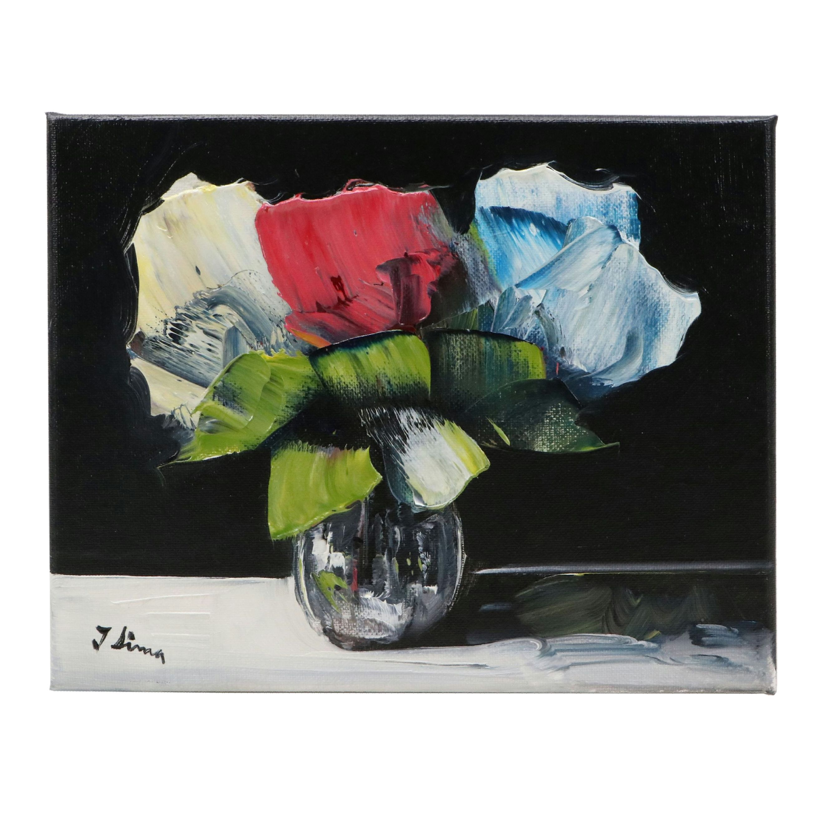 José Lima Floral Still Life Oil Painting, 2025