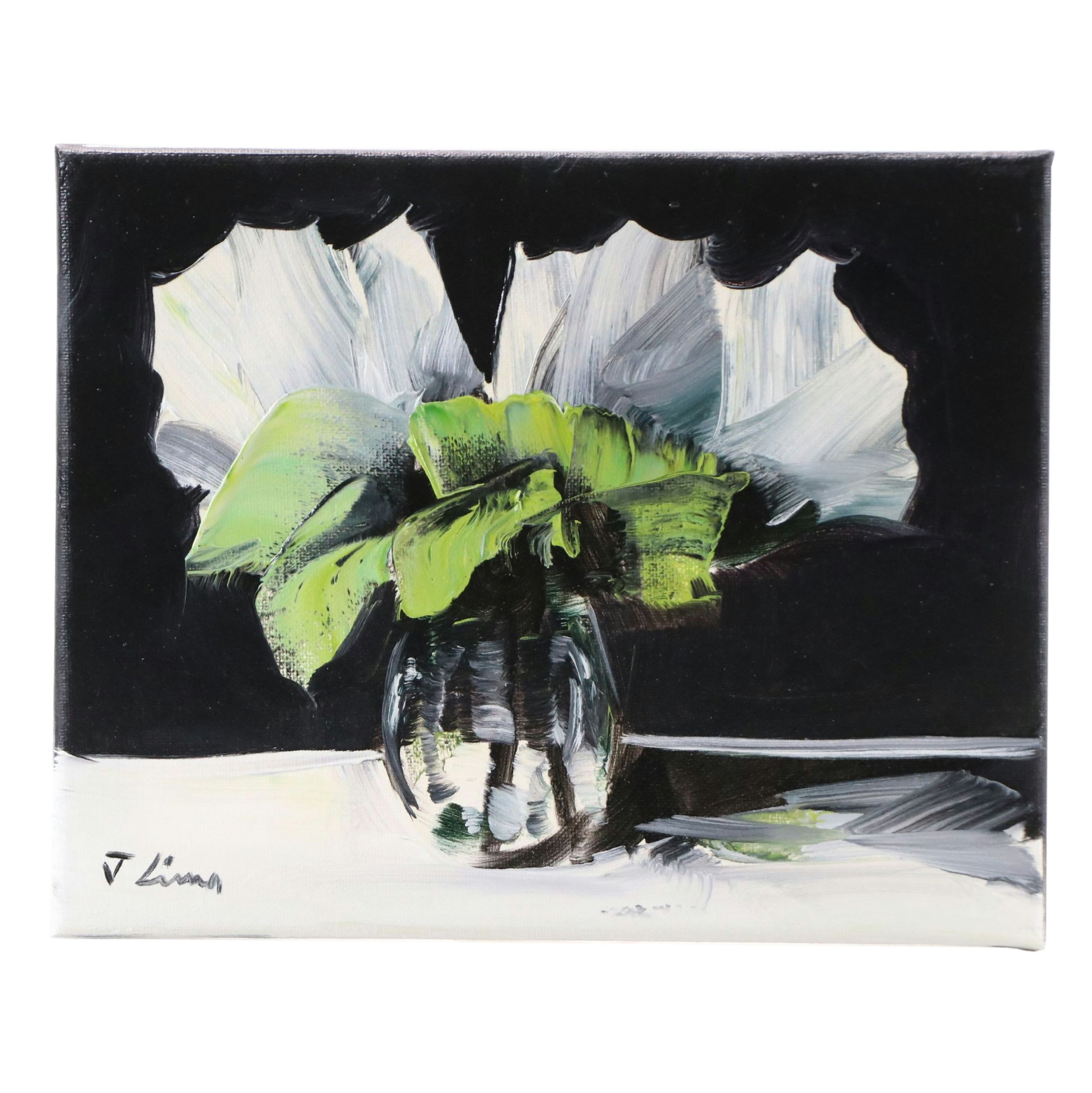 José M. Lima Floral Still Life Oil Painting, 2026