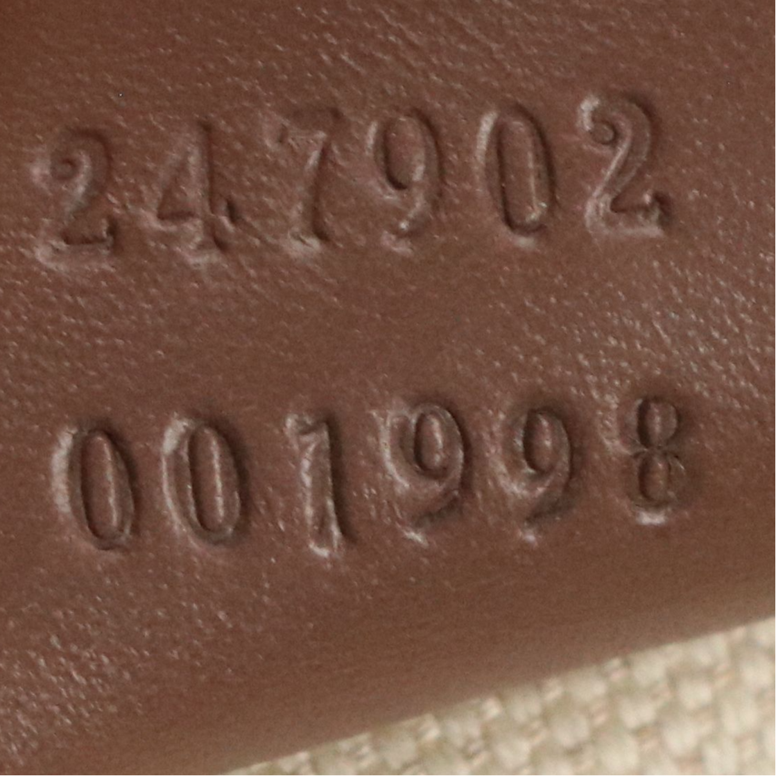 Gucci Sukey Two-Way Satchel in GG Canvas and Mocha Brown Smooth Calfskin Leather