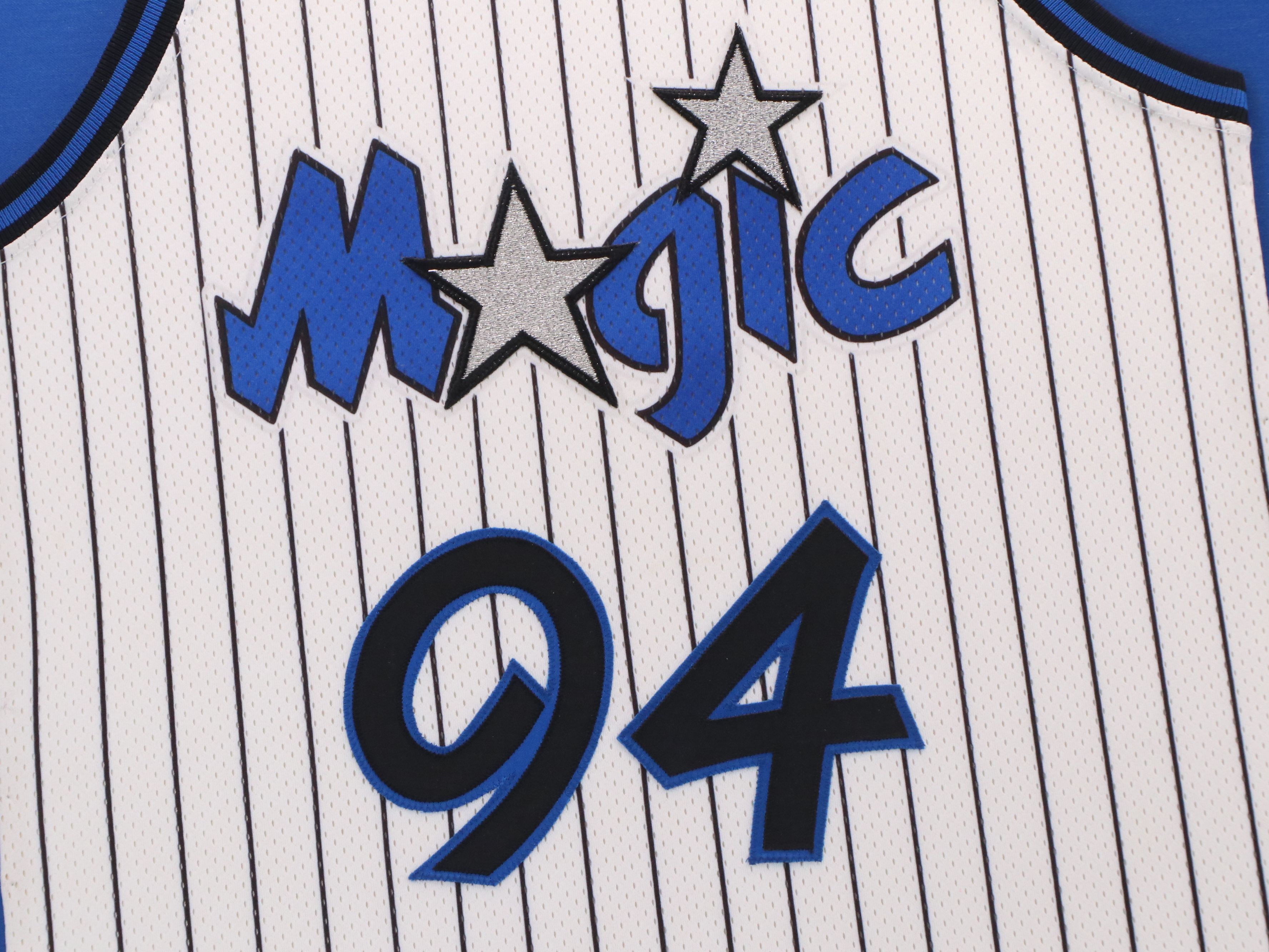 1994 Sun Bank Orlando Magic Champion NBA Basketball Jersey with Display