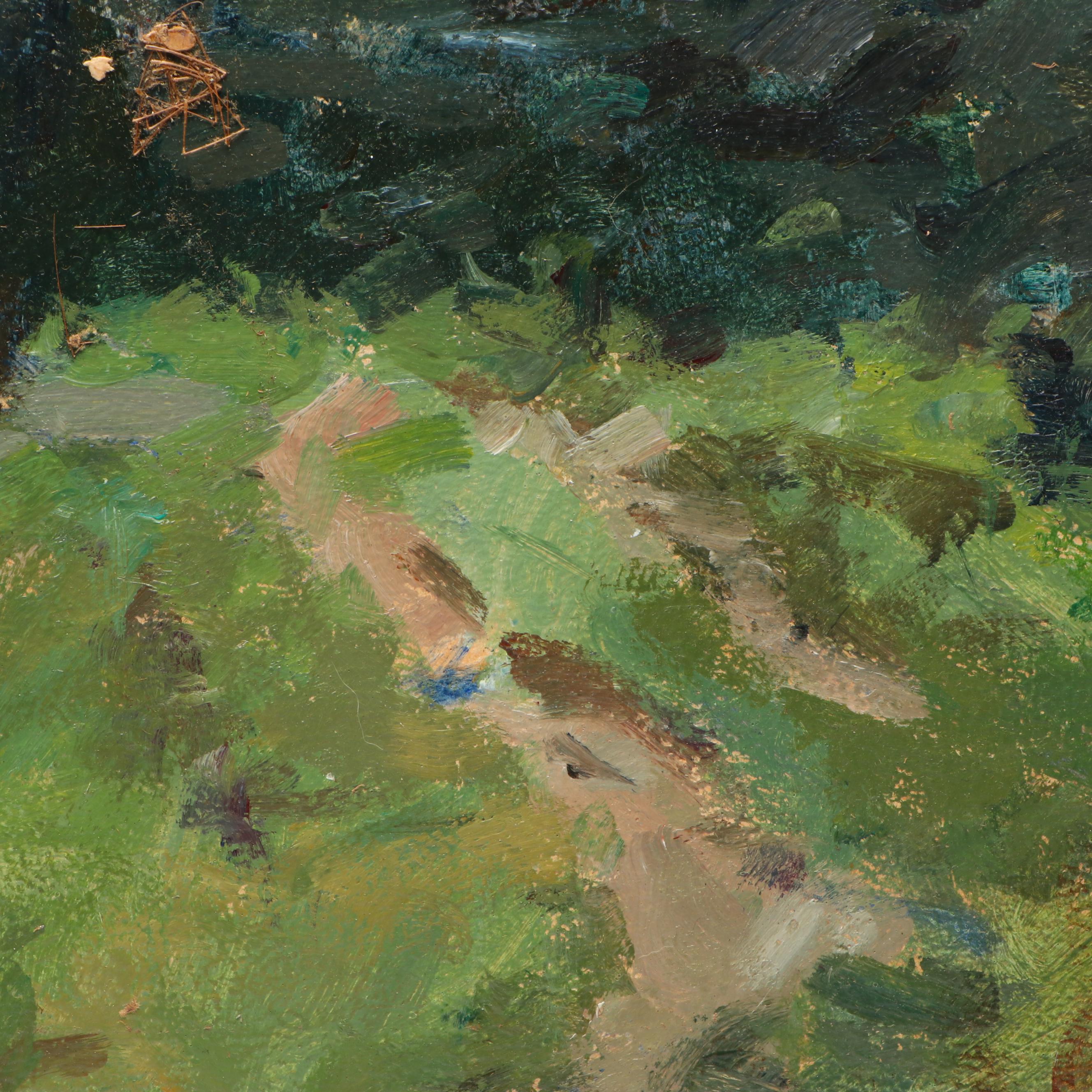 Susan Grisell Forest Path Oil Painting, 2007