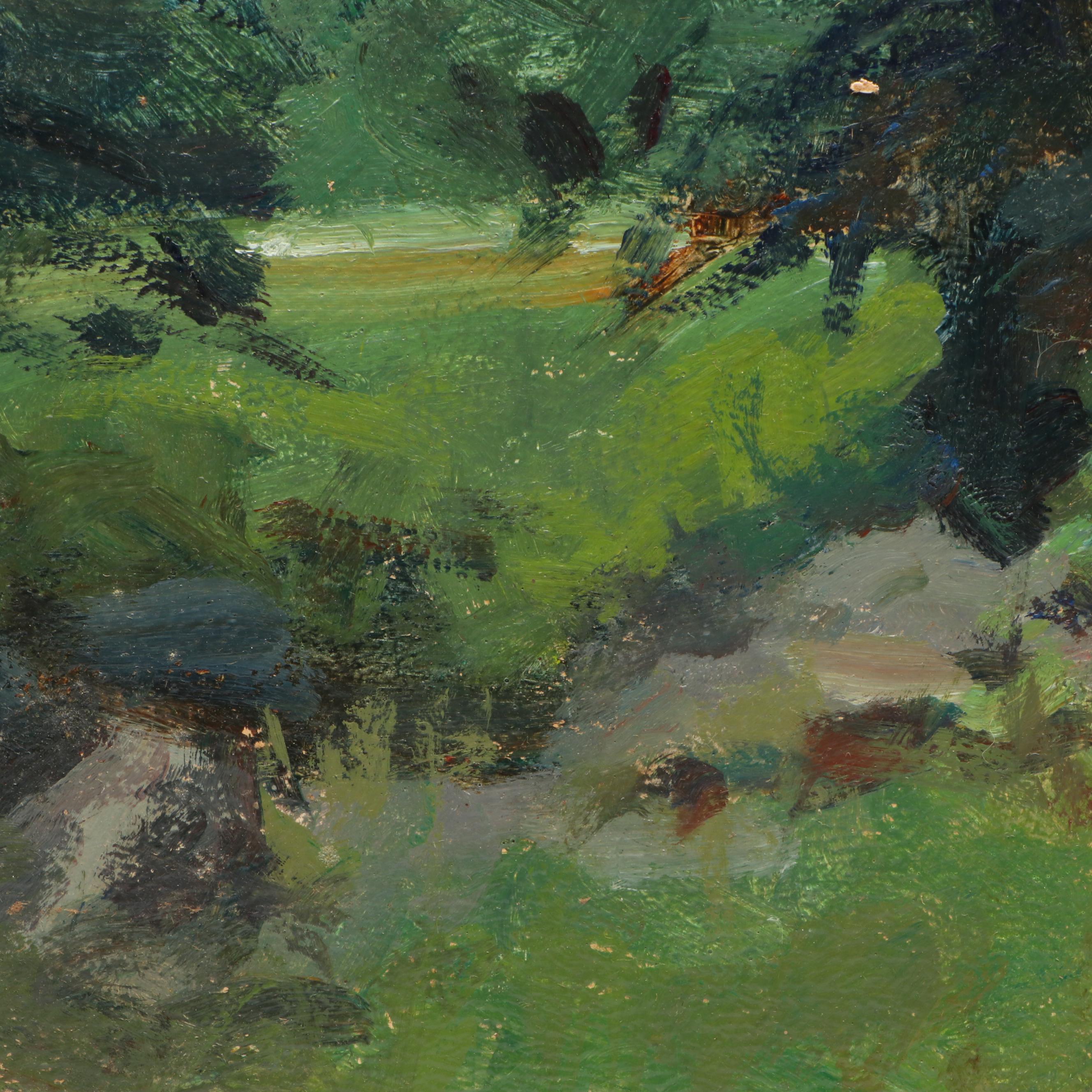 Susan Grisell Forest Path Oil Painting, 2007