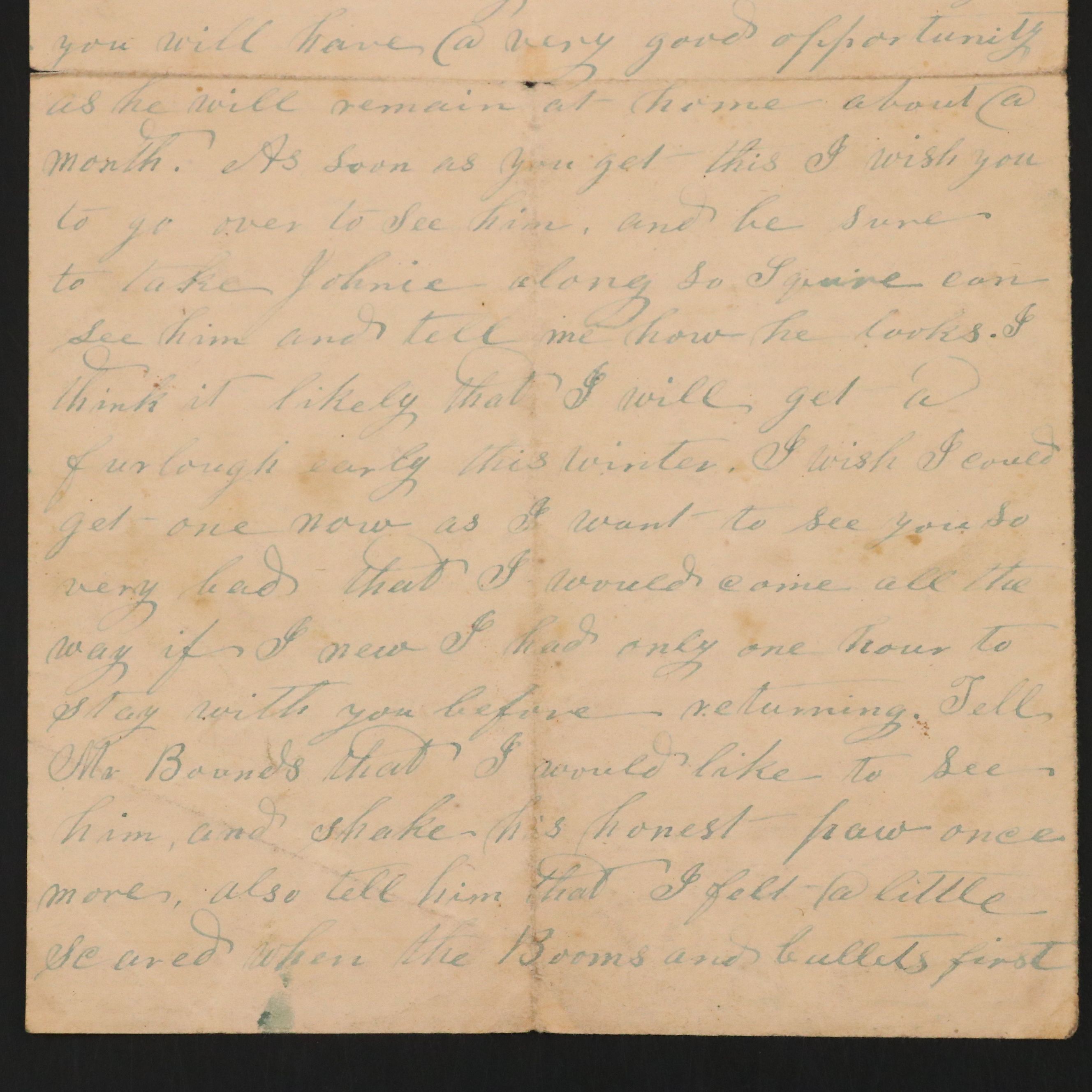 1862 Confederate Soldier's Letter from the Second Battle of Manassas