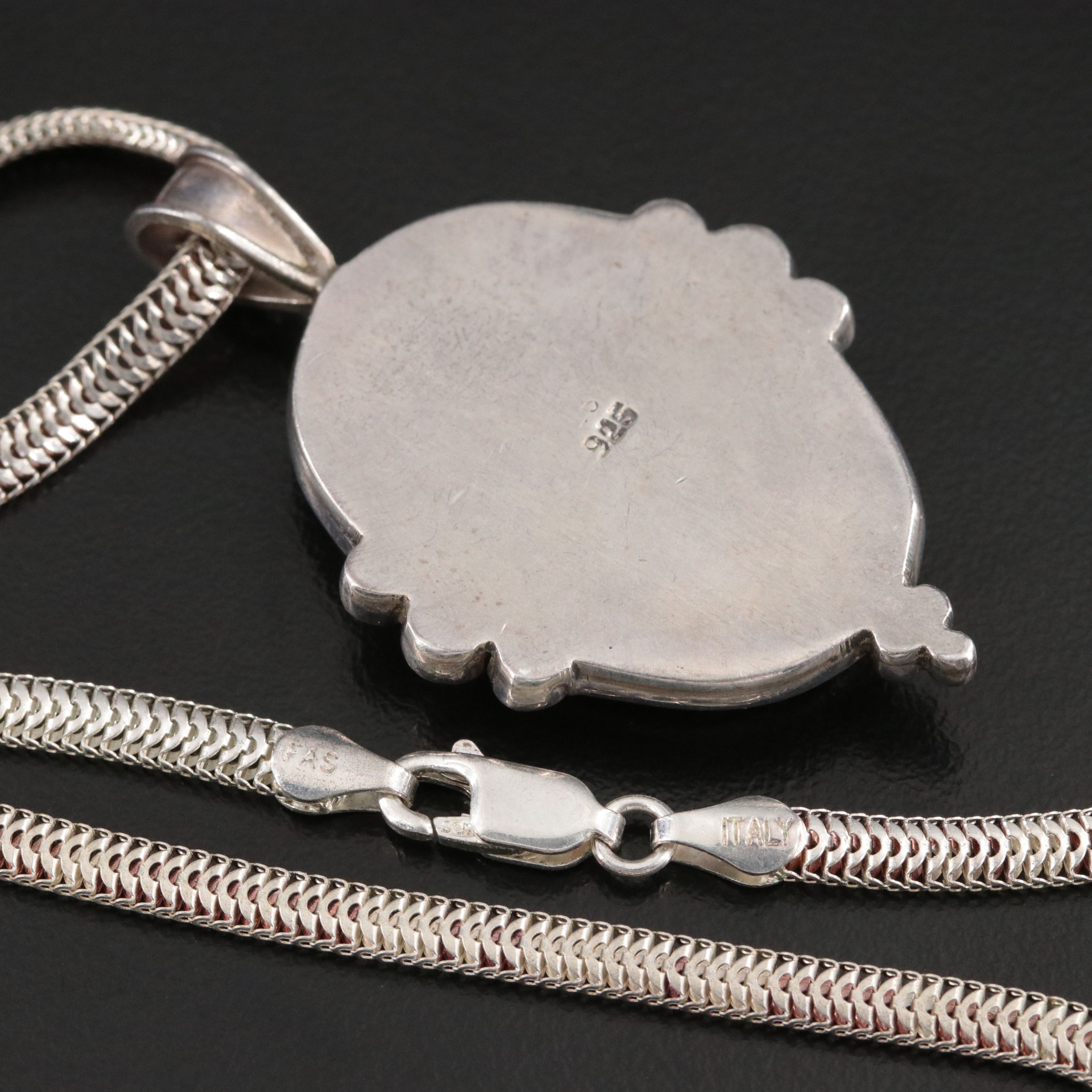 Sterling Trilobite Pendant Necklace