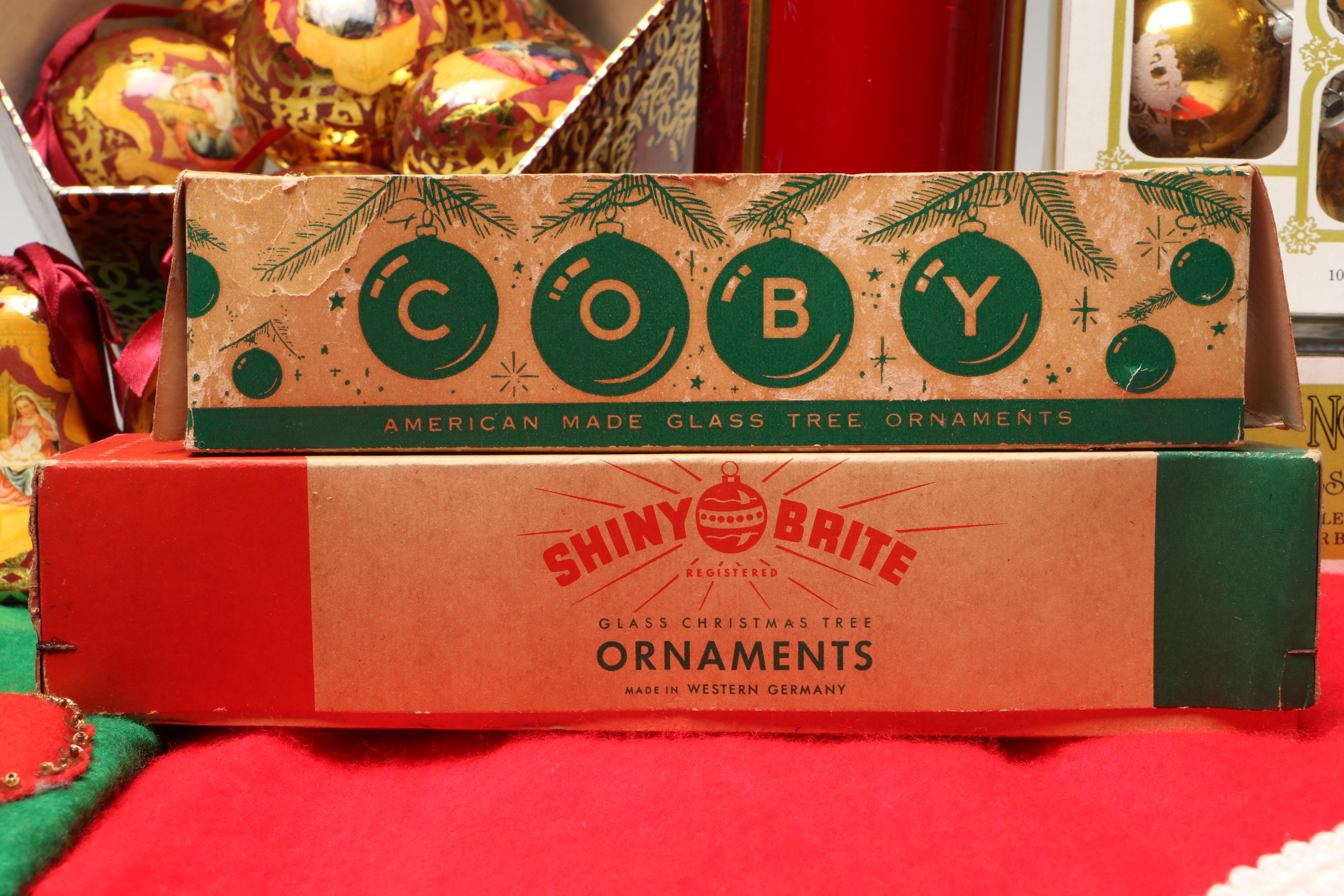 Shiny Brite and Thomas Pacconi Hand-Painted Ornaments with More Christmas Décor