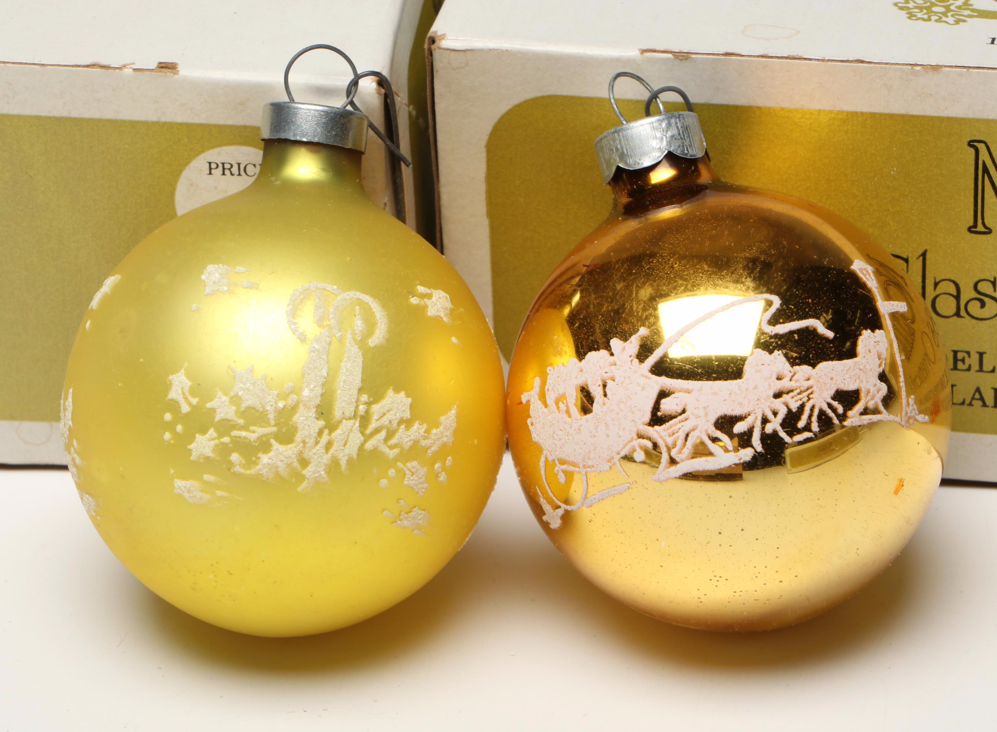 Shiny Brite and Thomas Pacconi Hand-Painted Ornaments with More Christmas Décor