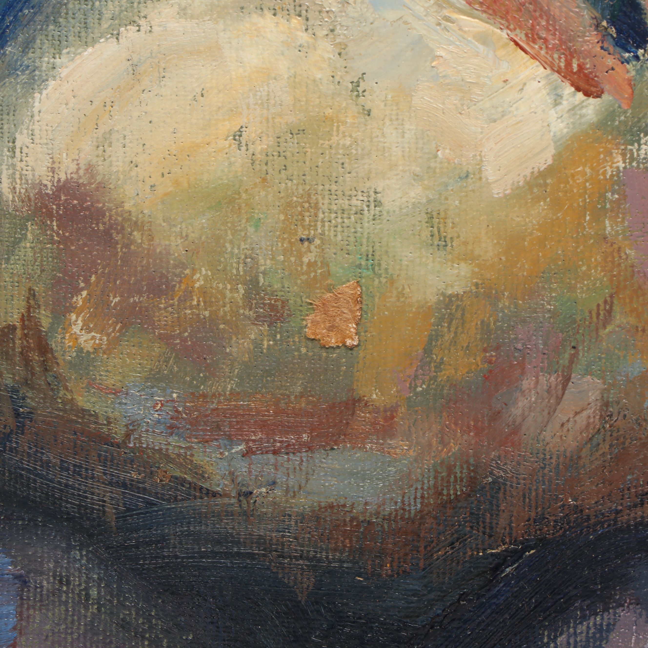 Susan Grisell Portrait Oil Painting of Woman with Cat, 2011