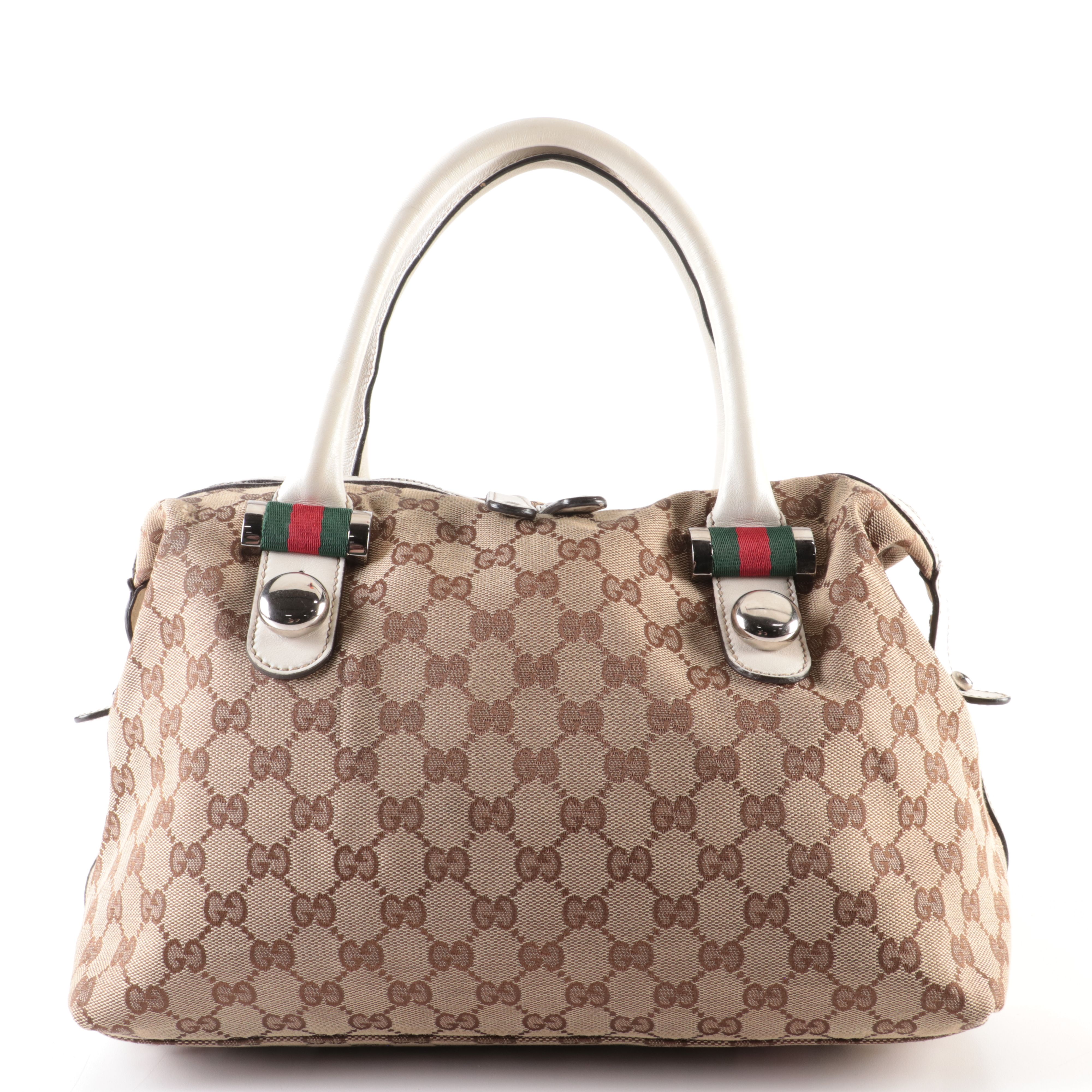Gucci GG Canvas Match Ball Boston Bag