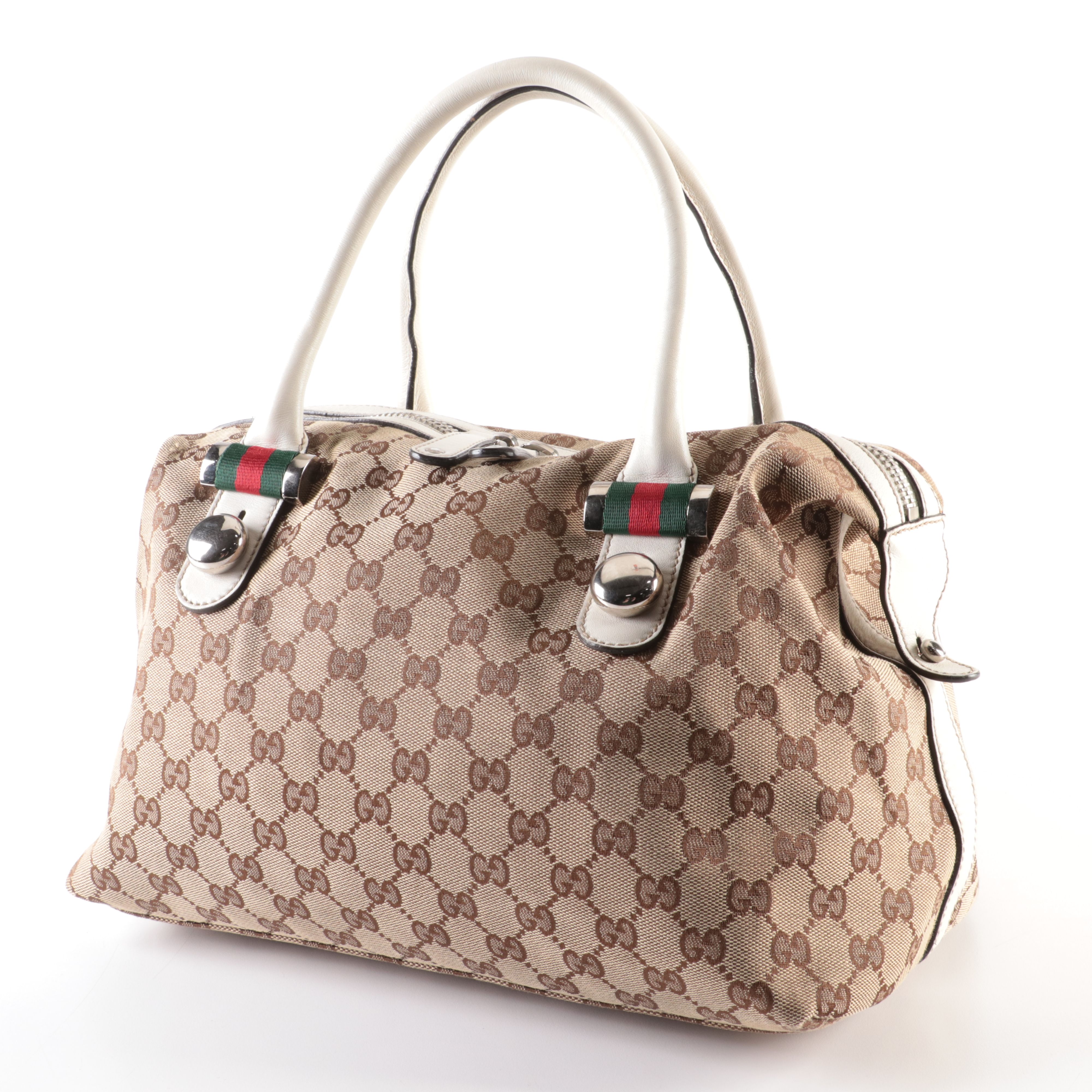 Gucci GG Canvas Match Ball Boston Bag