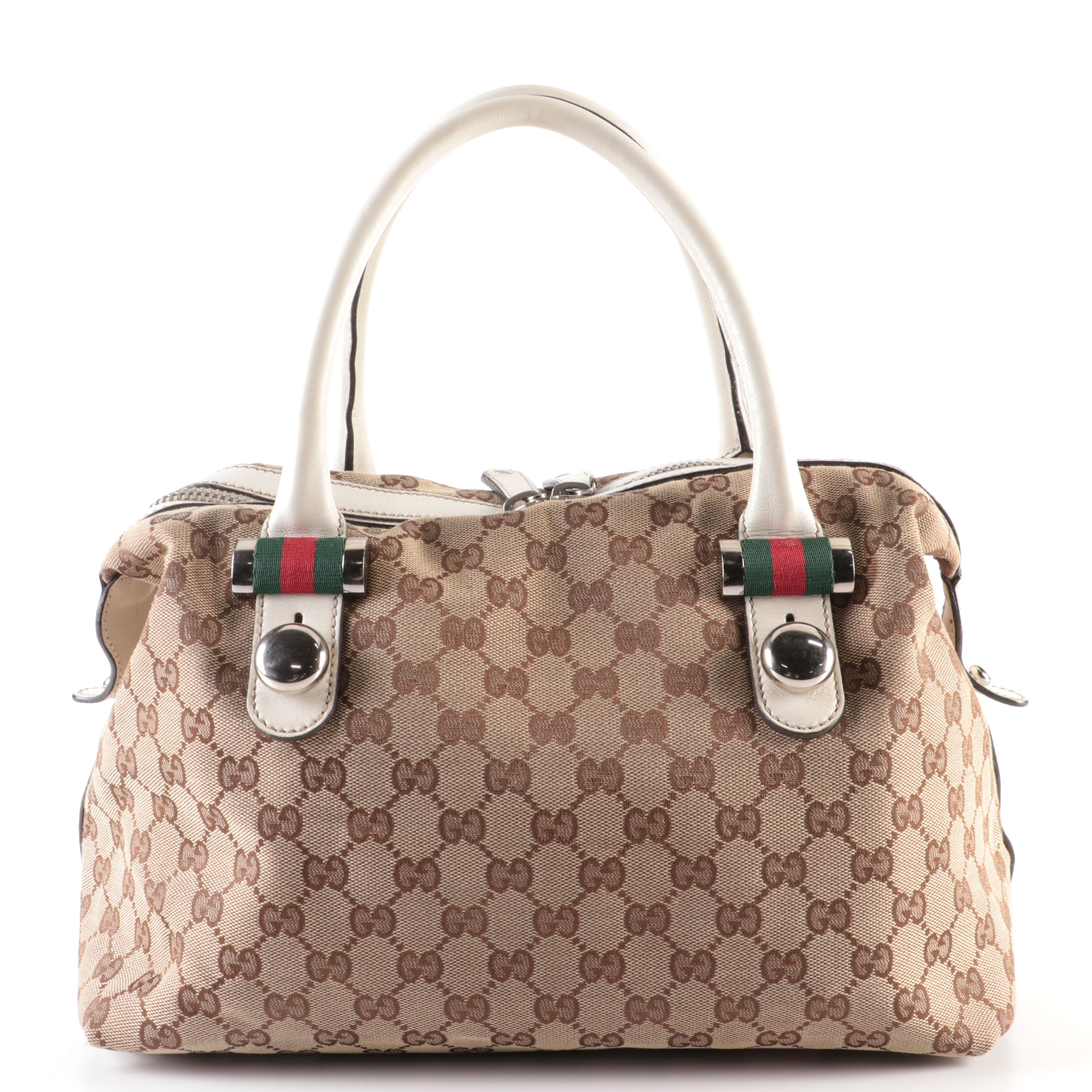 Gucci GG Canvas Match Ball Boston Bag