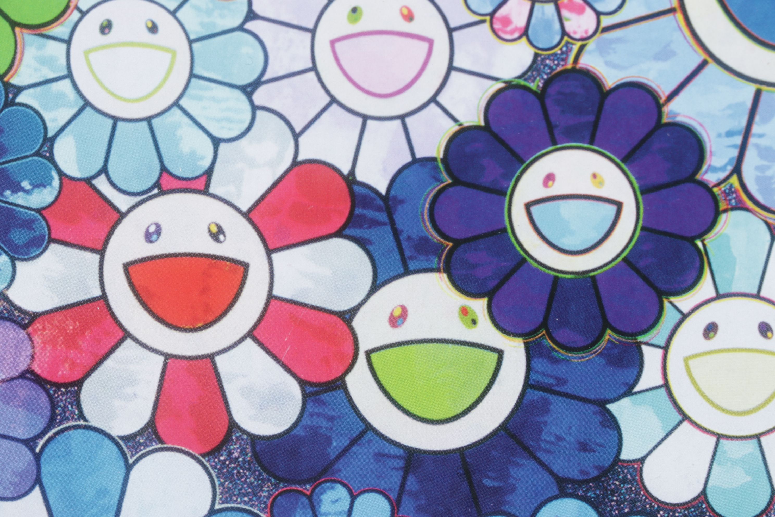Offset Lithograph After Takashi Murakami "Shangri-La Blue" (Detail), 2018