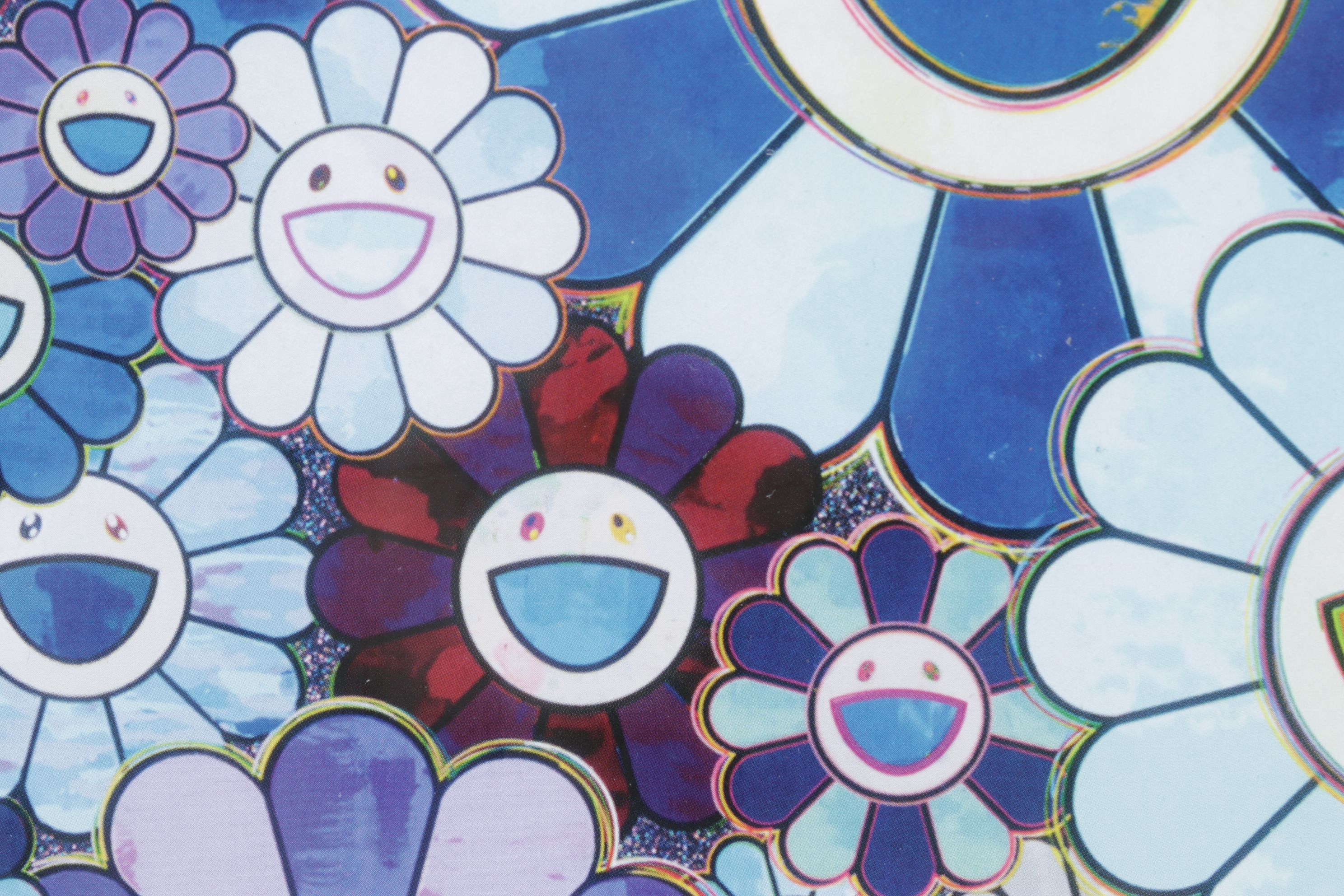 Offset Lithograph After Takashi Murakami "Shangri-La Blue" (Detail), 2018
