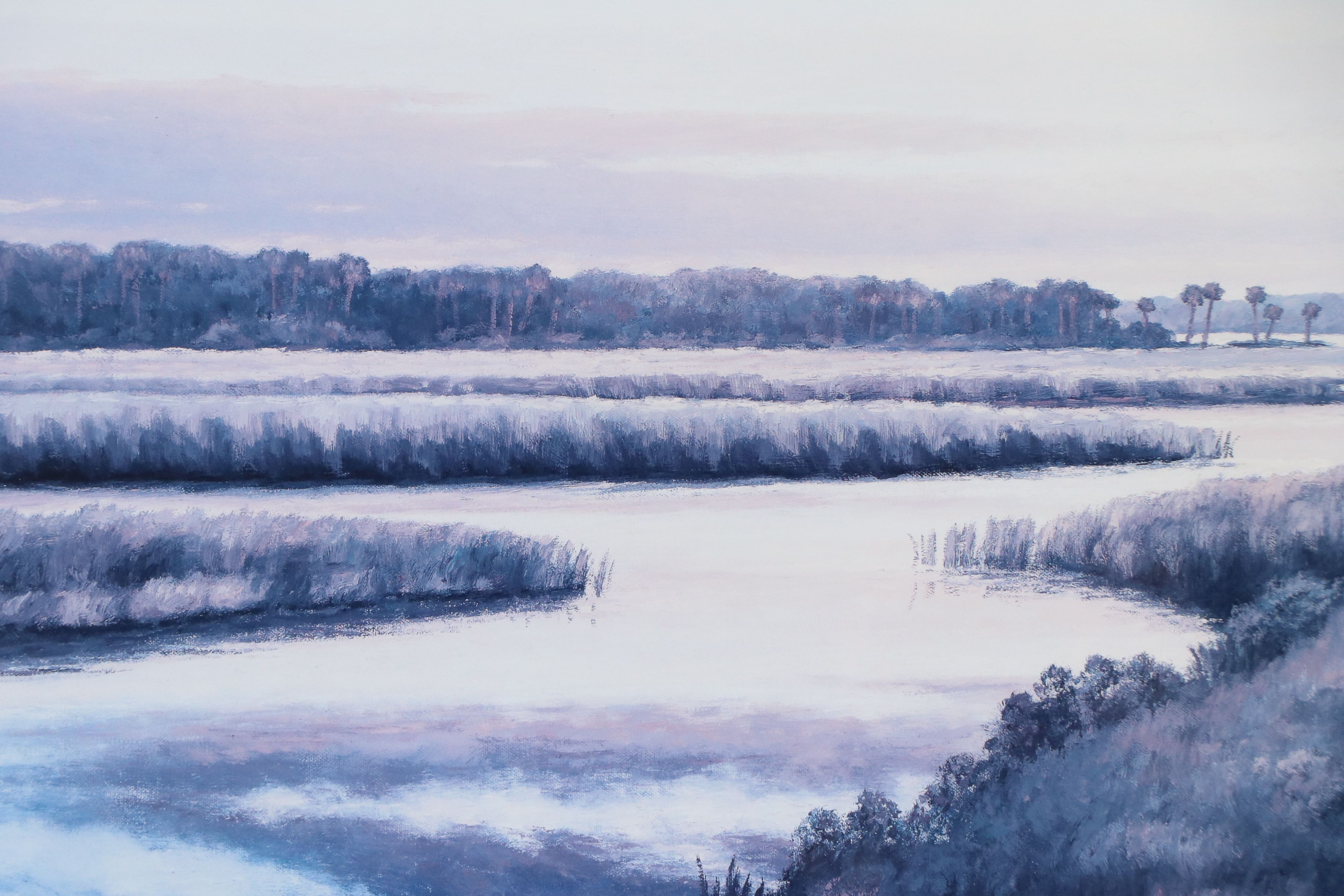 Marsh Landscape Offset Lithograph, 21st Century