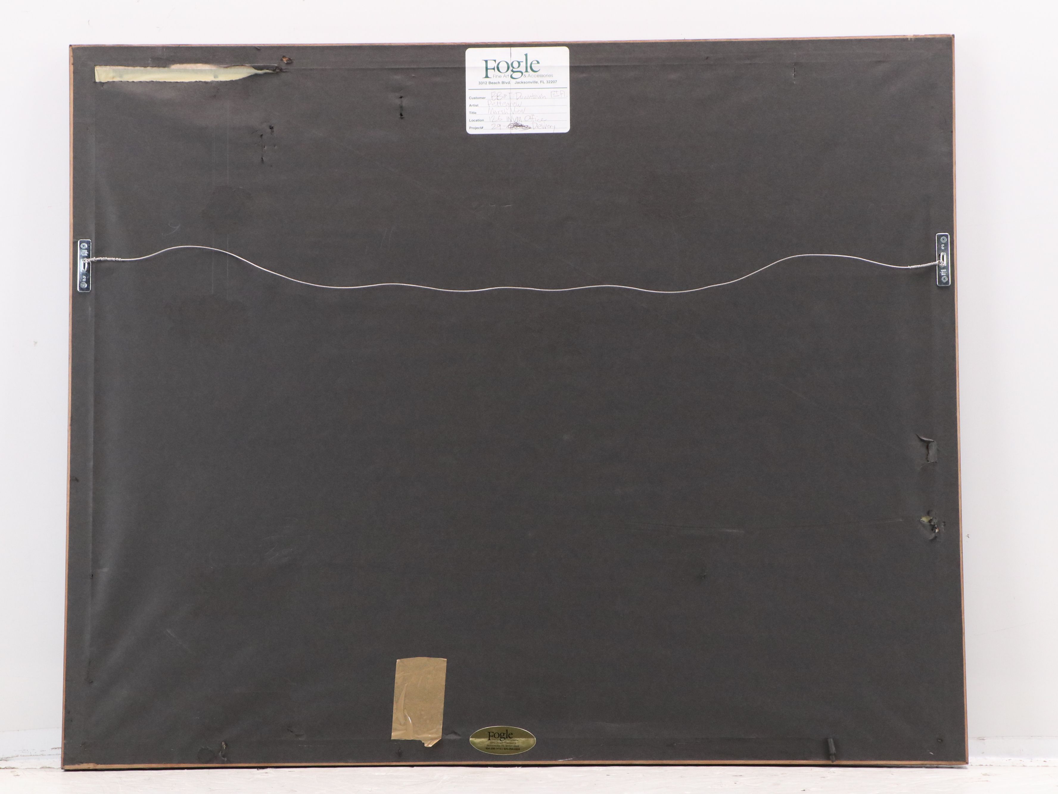 Marsh Landscape Offset Lithograph, 21st Century