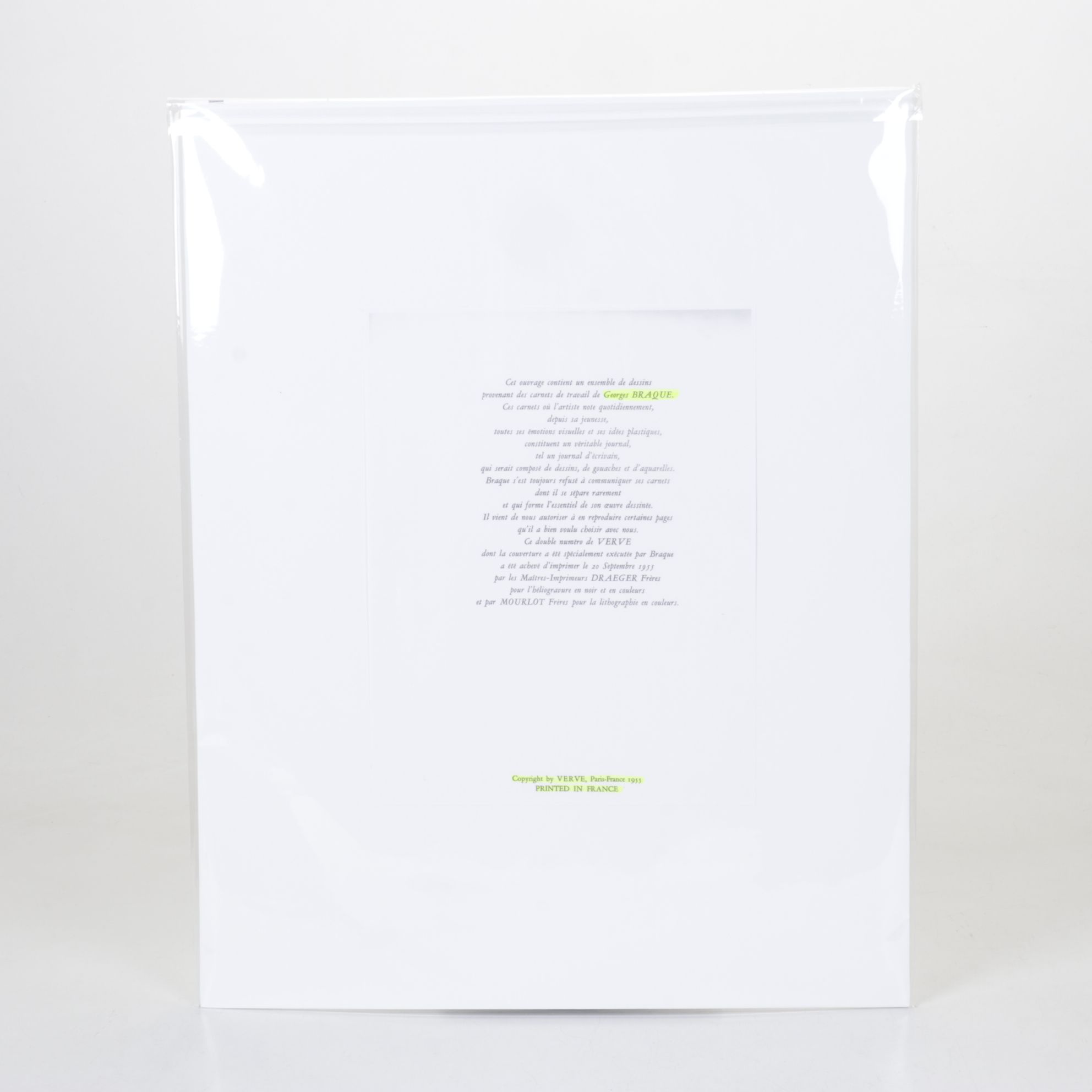 Rotogravure After Georges Braque Figural Study Illustration of a Horse, 1955