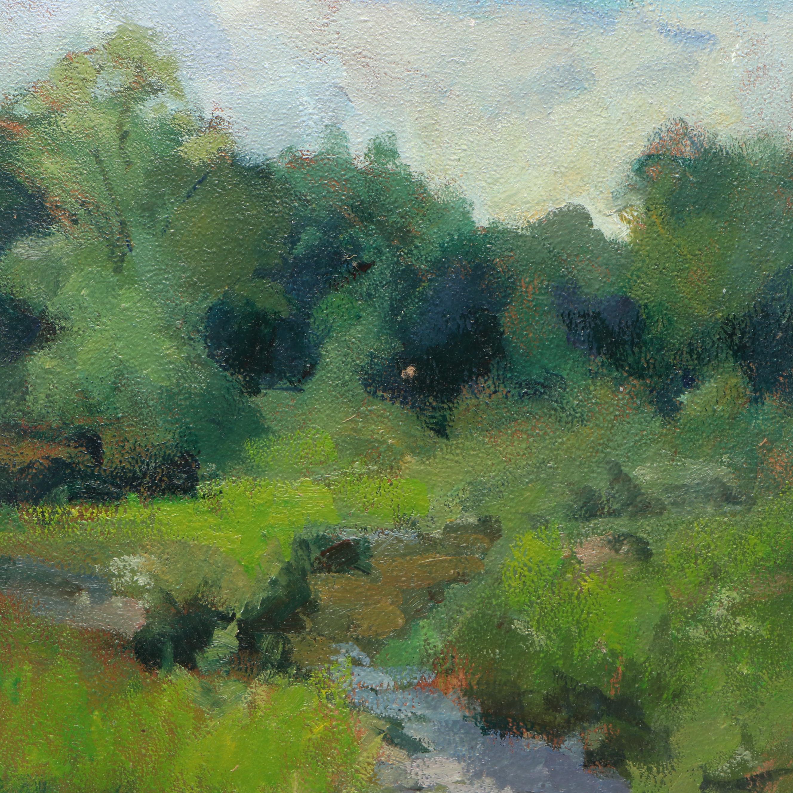 Susan Grisell Plein Air Stream Landscape Oil Painting