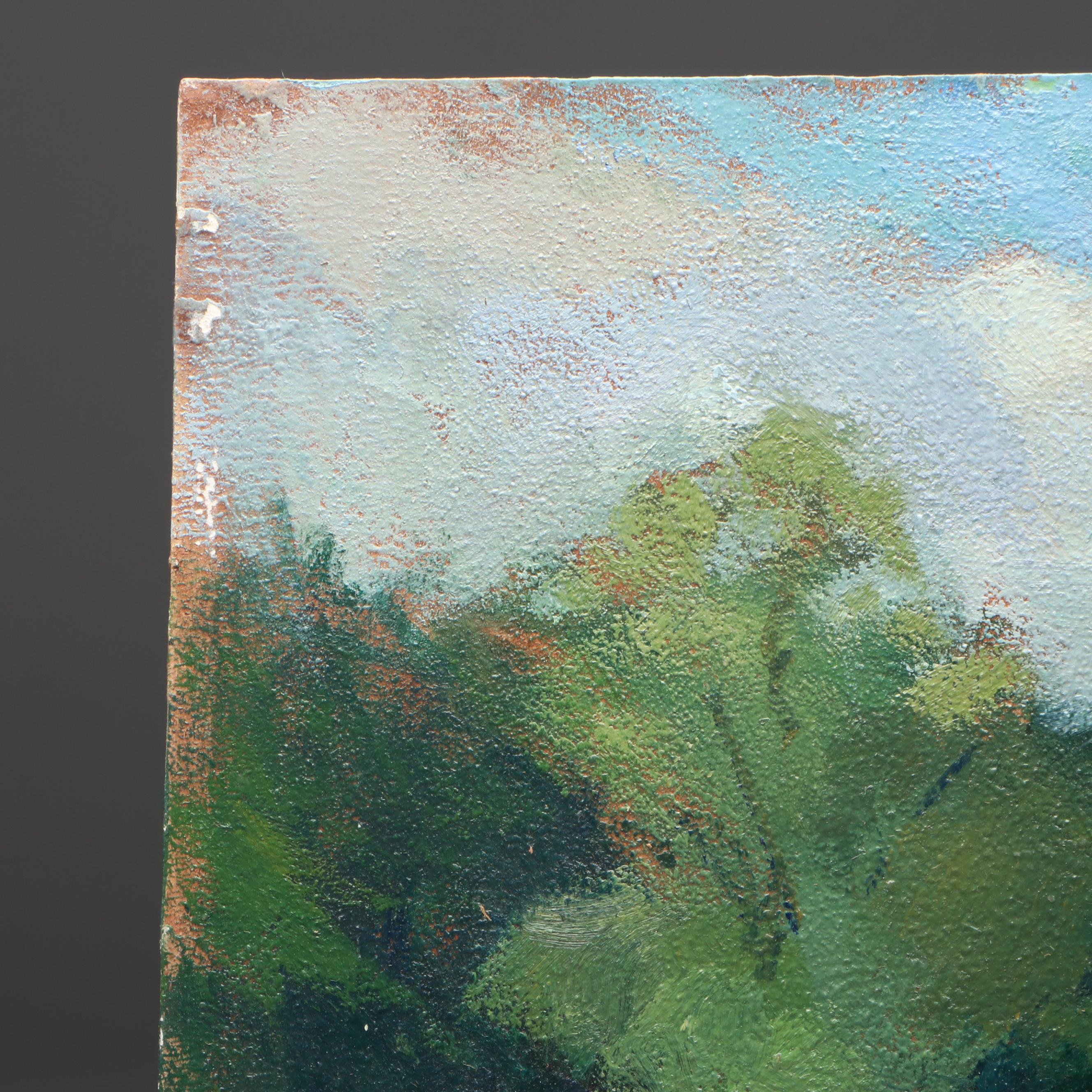 Susan Grisell Plein Air Stream Landscape Oil Painting