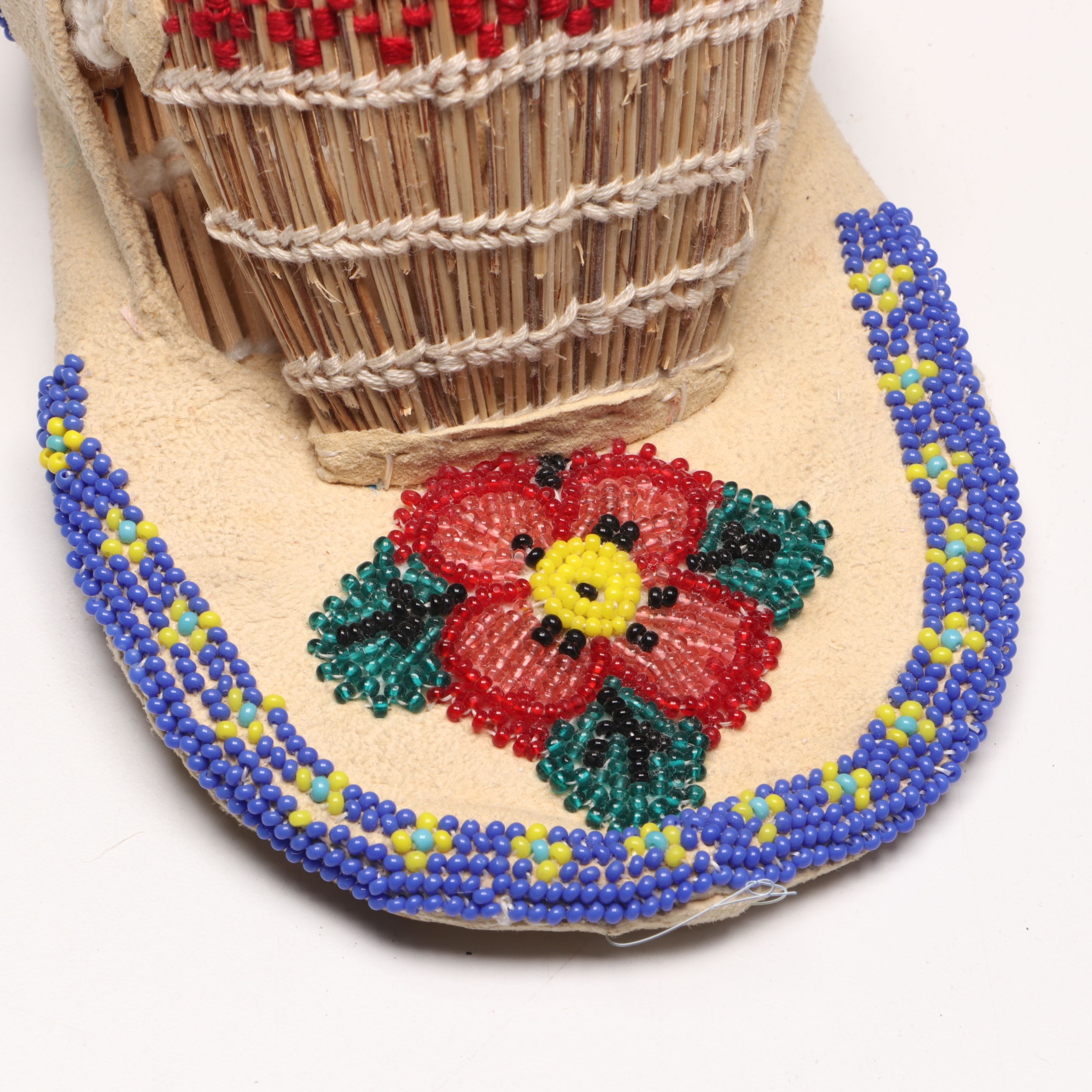 Elmira Copeland Klamath and Modoc Beaded Toy Cradle Board