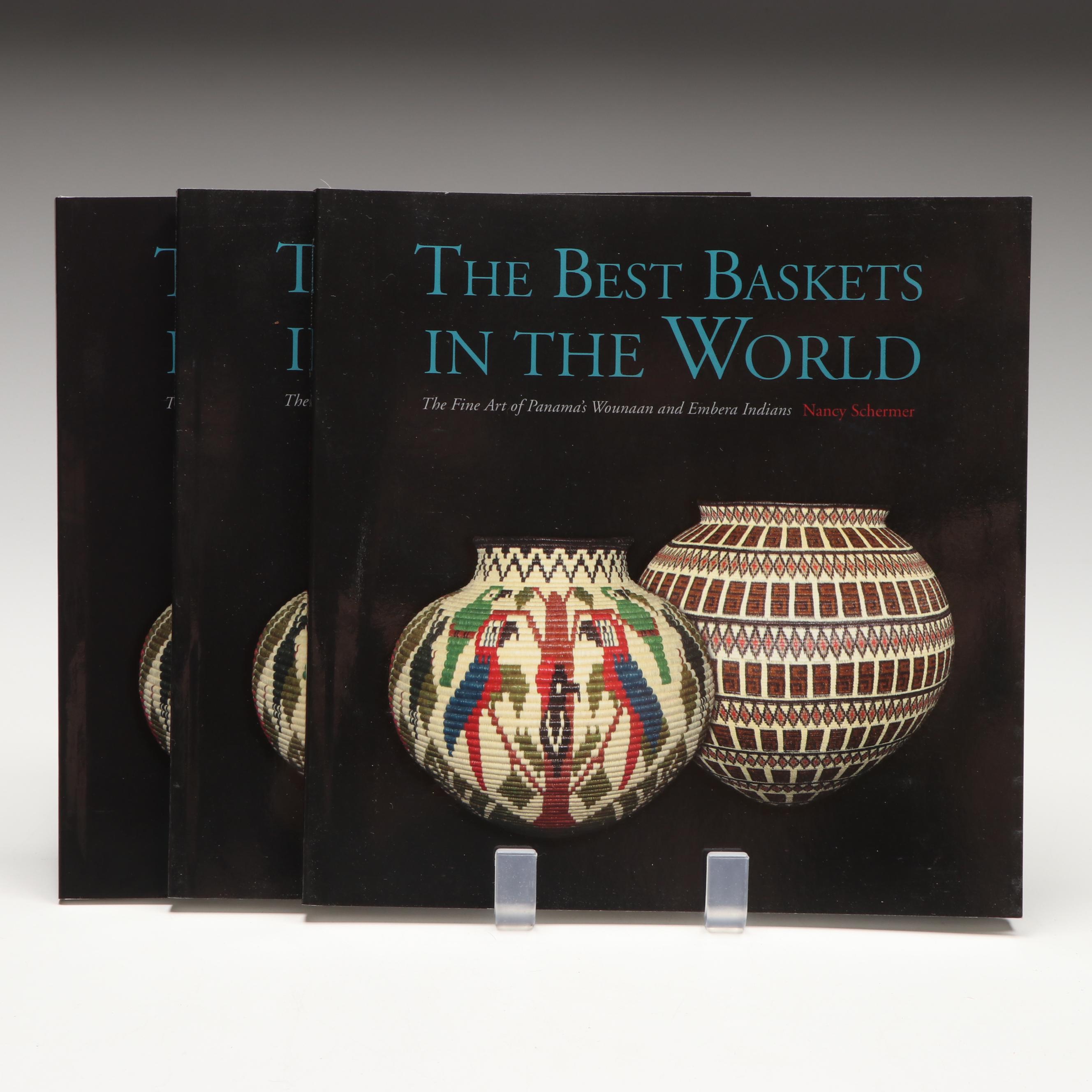 Panamanian Emberá-Wounaan Handwoven Chunga and Nahuala Palm Fiber Baskets