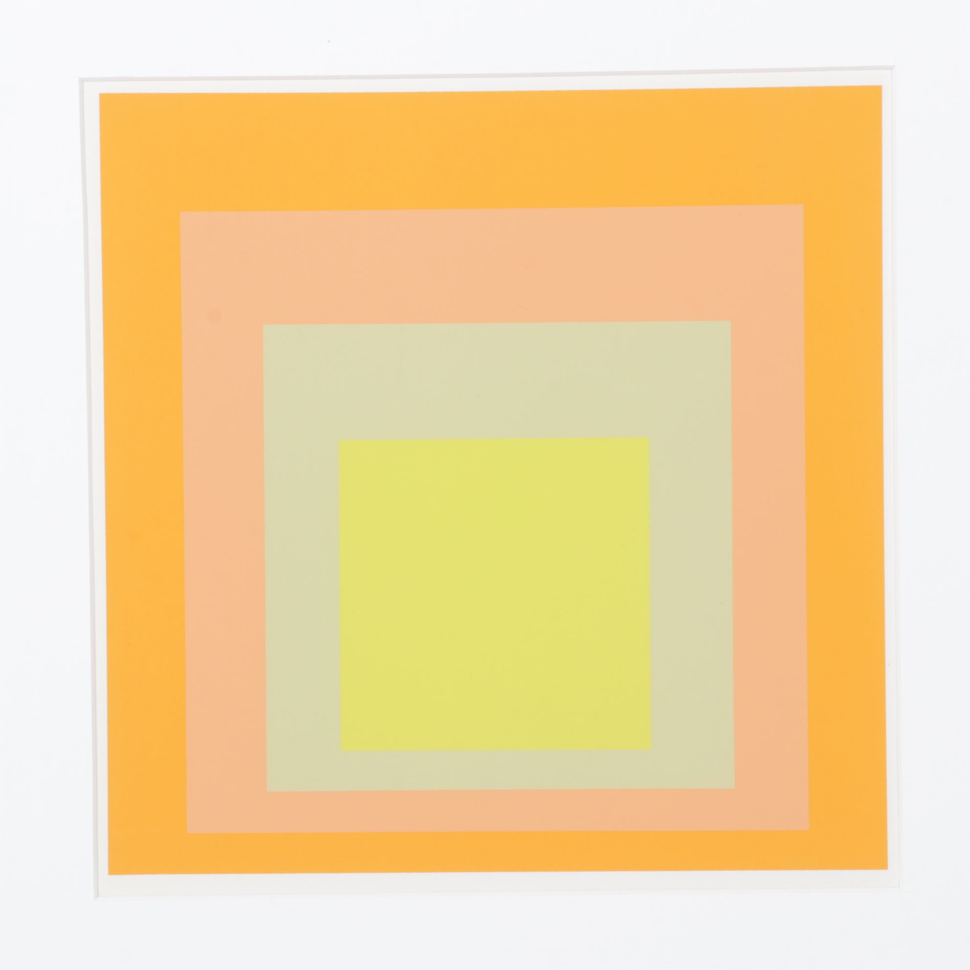 Designed by Josef Albers Serigraph From the "Homage to the Square" Series, 1972