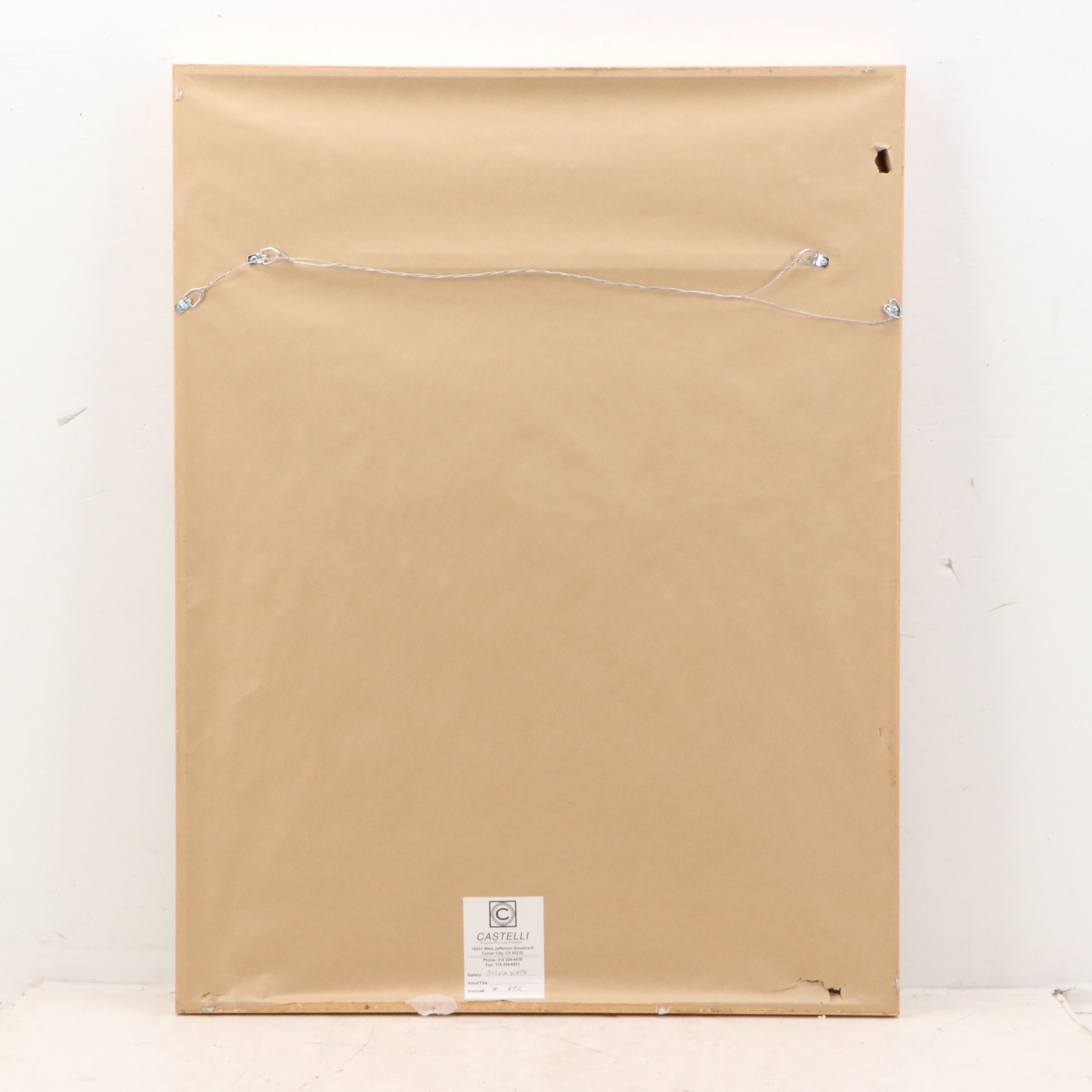 Lois Walker Acrylic Painting "Blue Model, Red Aura, & Payne Gray," 2000