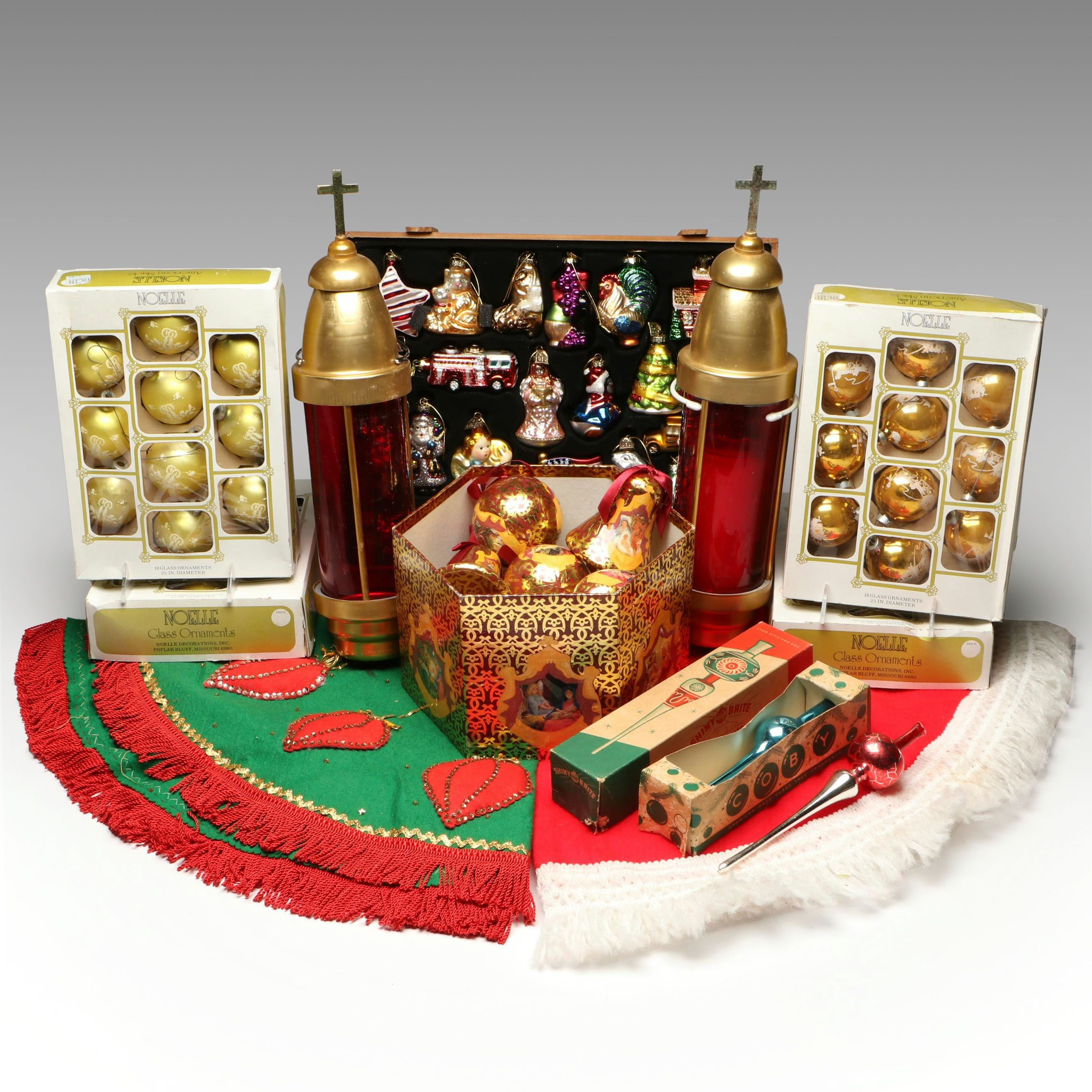 Shiny Brite and Thomas Pacconi Hand-Painted Ornaments with More Christmas Décor