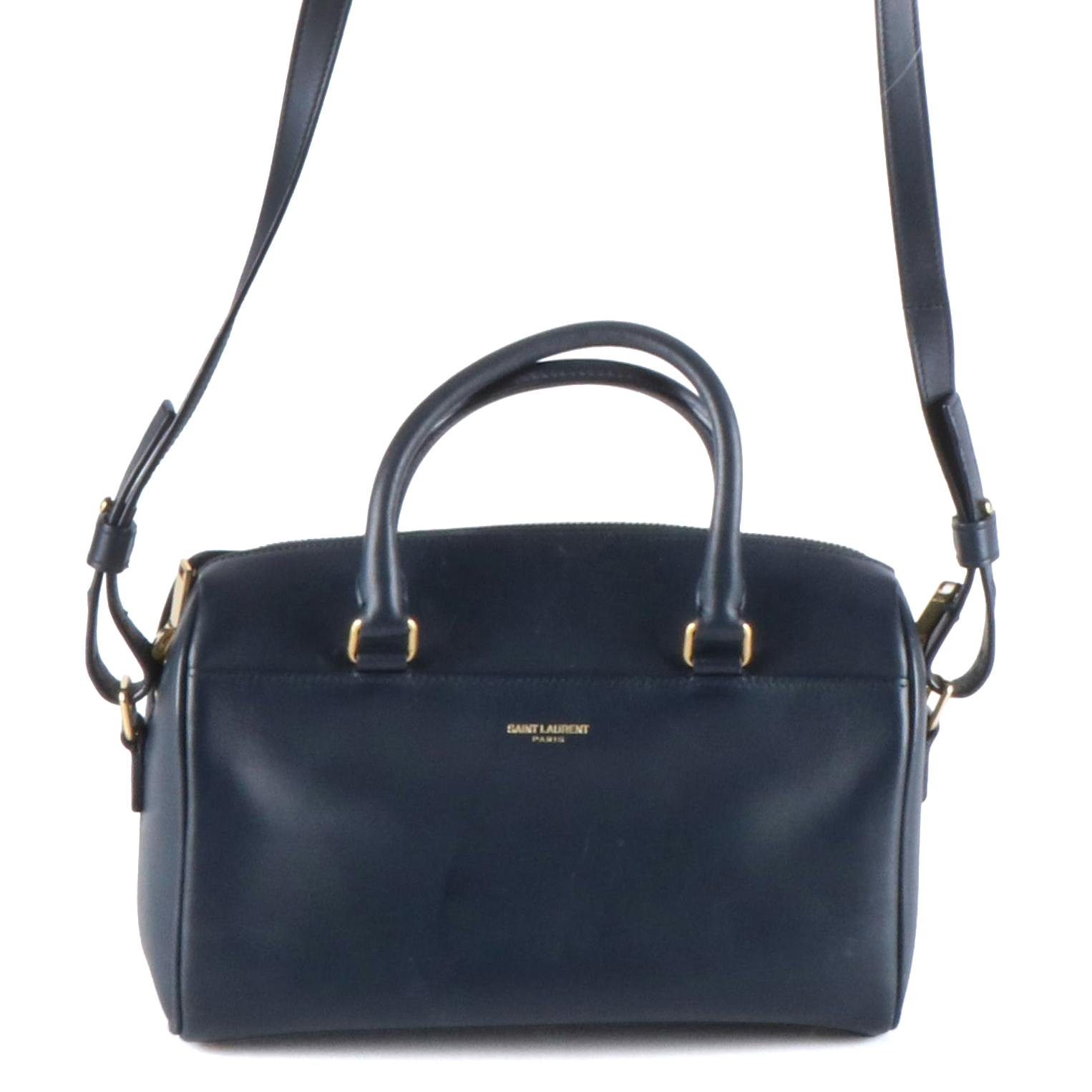 Saint Laurent Leather Classic Baby Duffel Handbag
