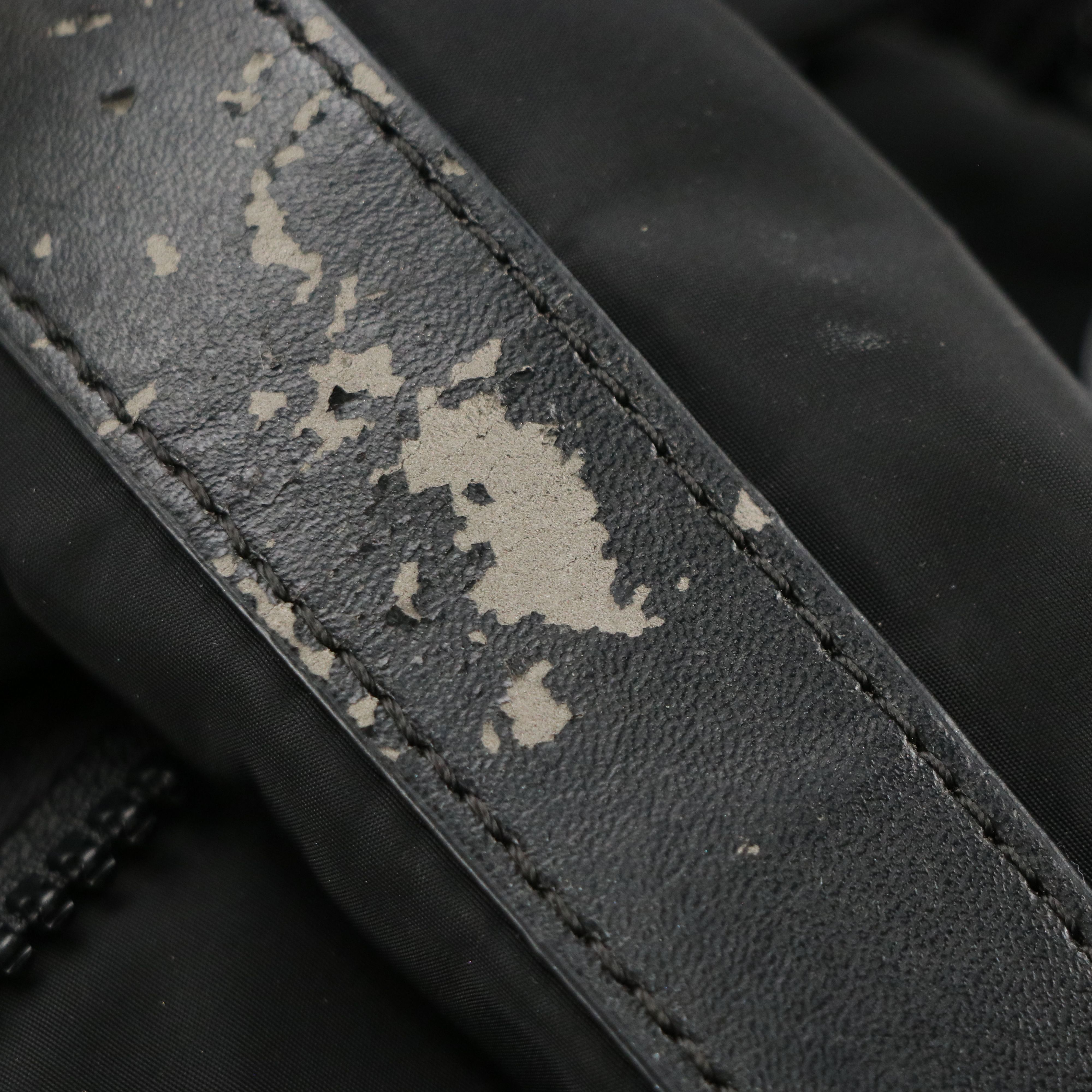 See by Chloé Joy Rider Slouchy Zip Tote in Black Nylon and Leather Trim