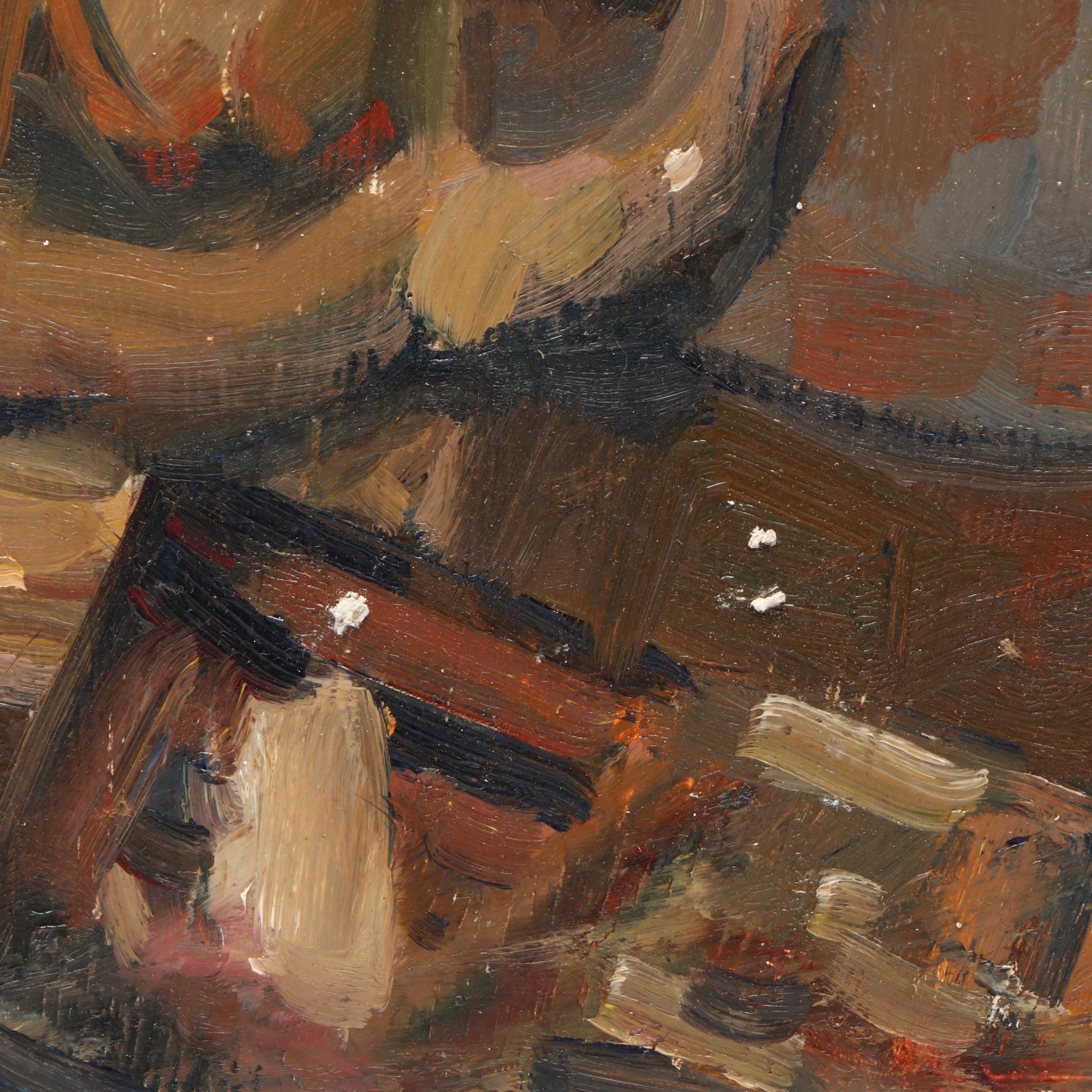 Susan Grisell Still Life Oil Painting of Paintbrushes