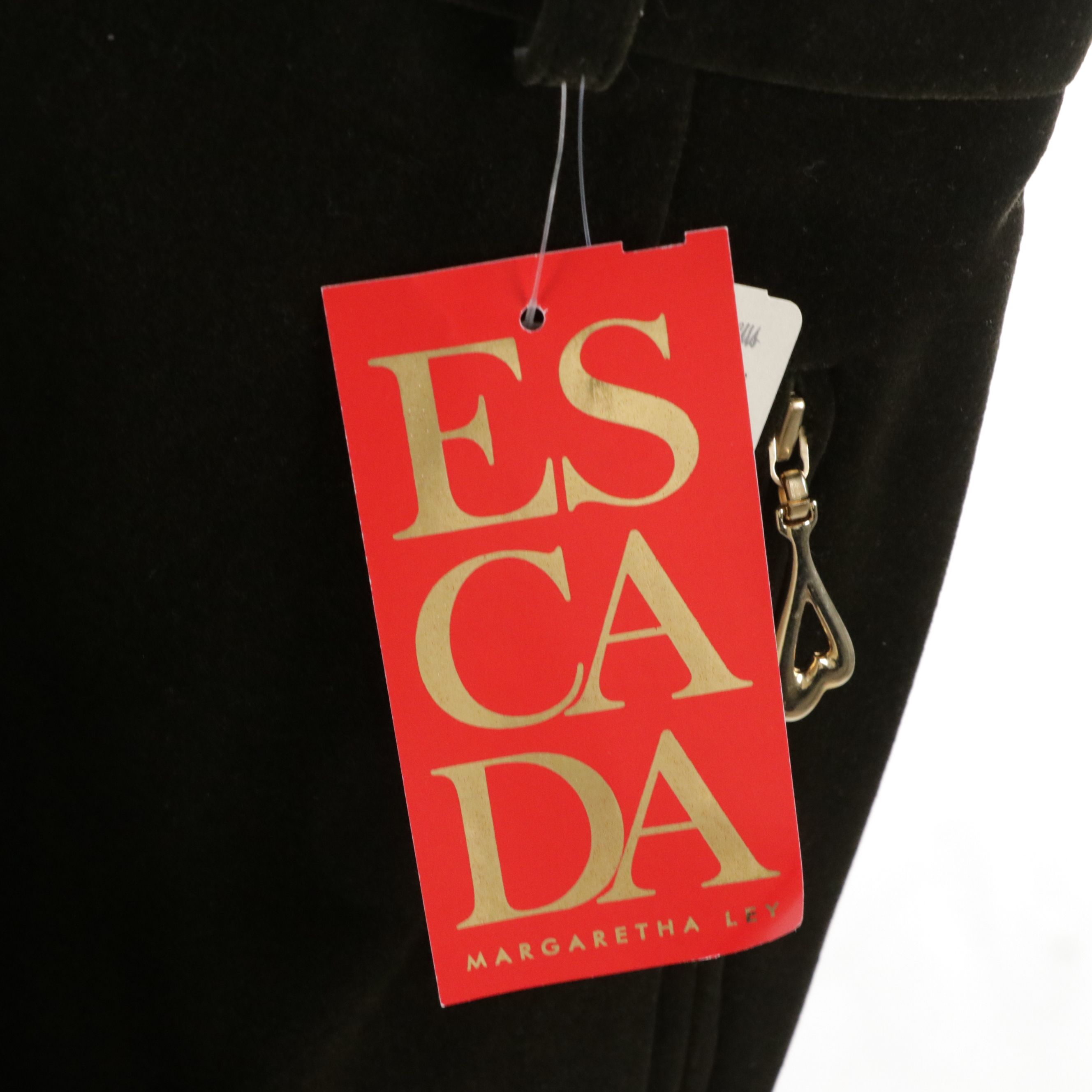 Escada Brown Velvet Trousers with Tag & Donna Karan Signature Black Pencil Skirt