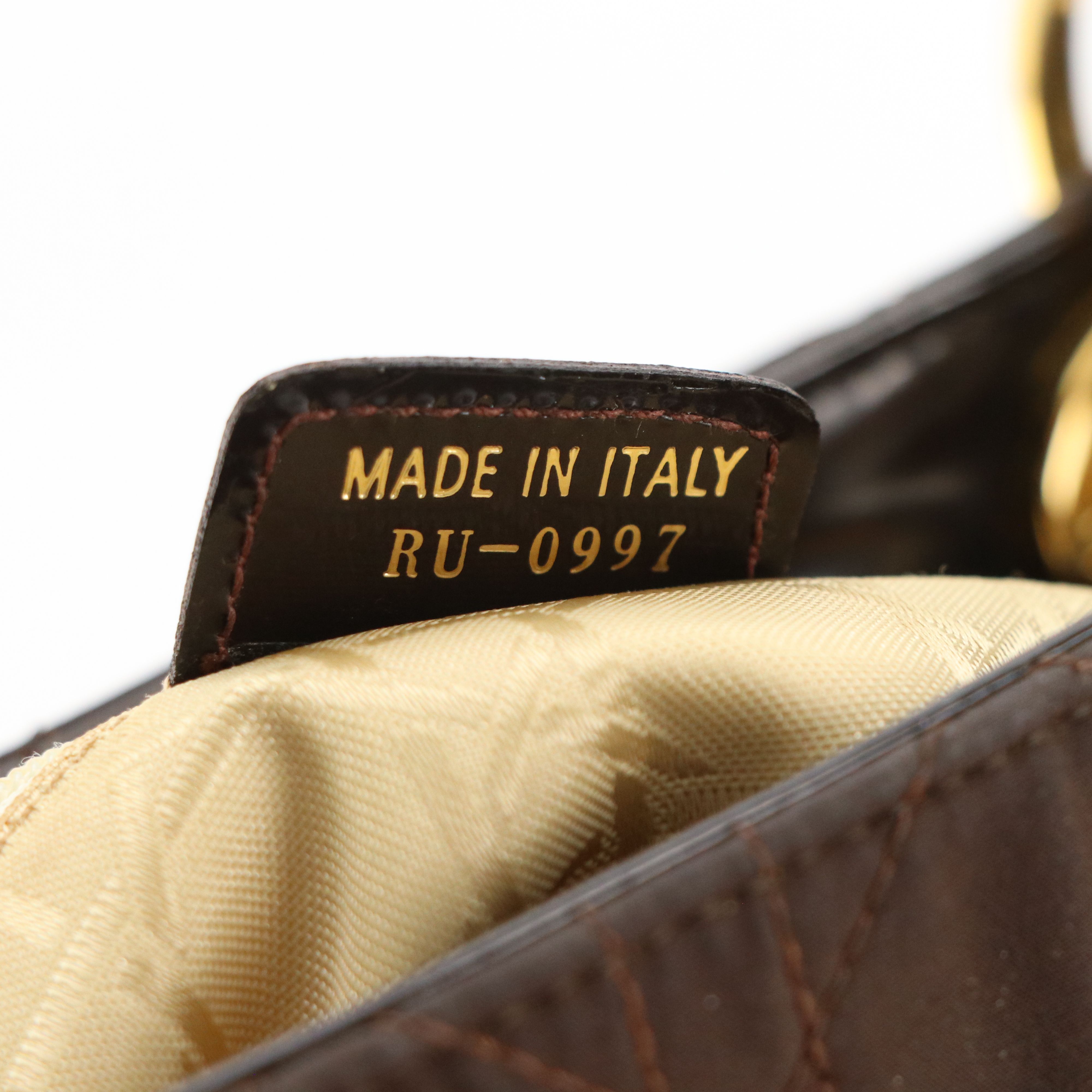 Christian Dior Brown Cannage Quilted Nylon and Glazed Leather Lady Dior Handbag